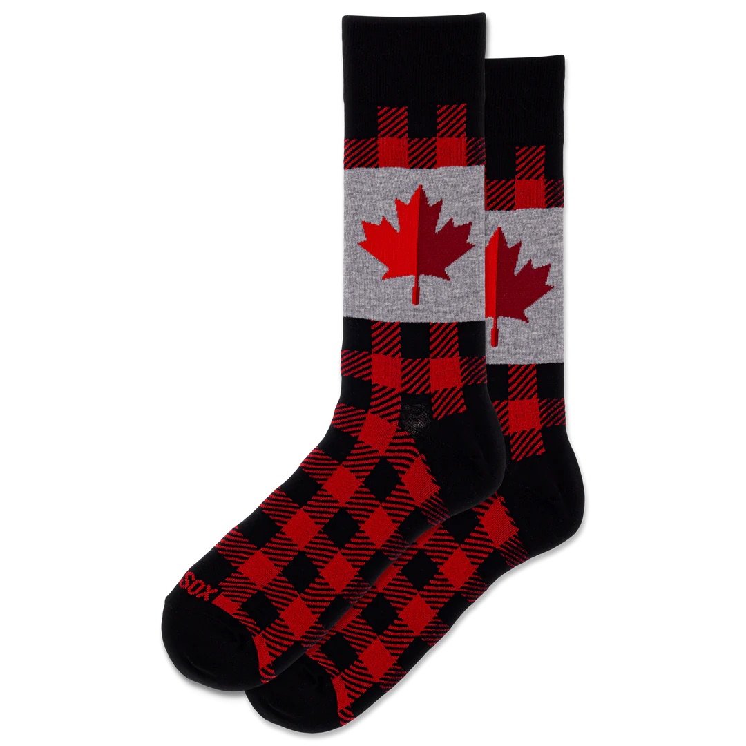 Maple Leaf Plaid - Hot Sox
