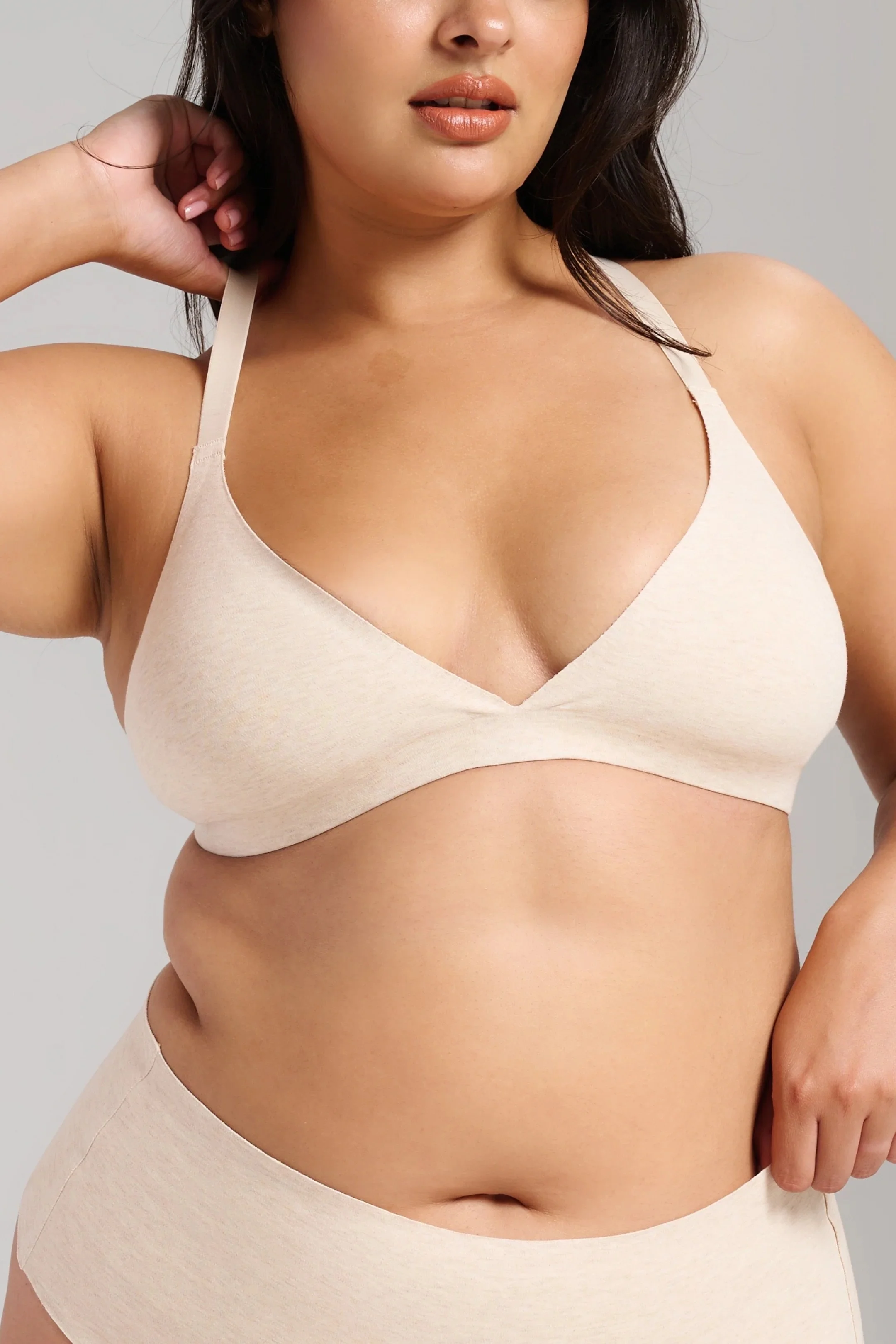 Organic Cotton No Show Triangle Bra - Siella
