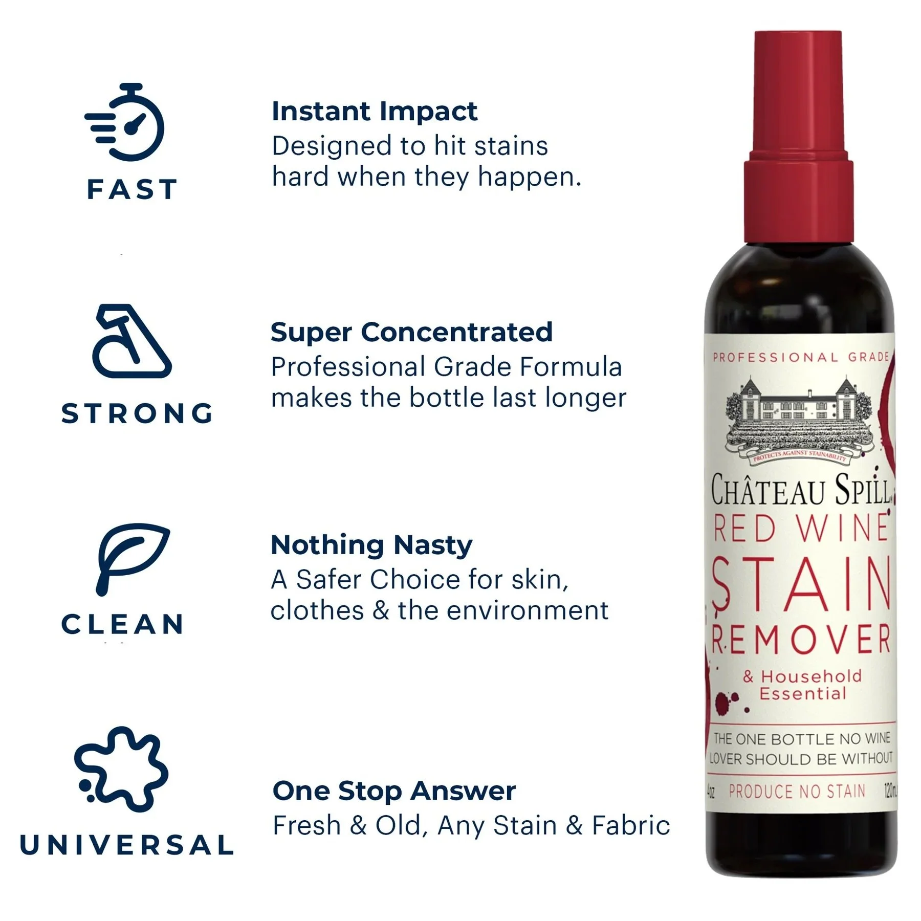 Chateau Spill Red Wine Stain Remover - The Hate Stains Co.