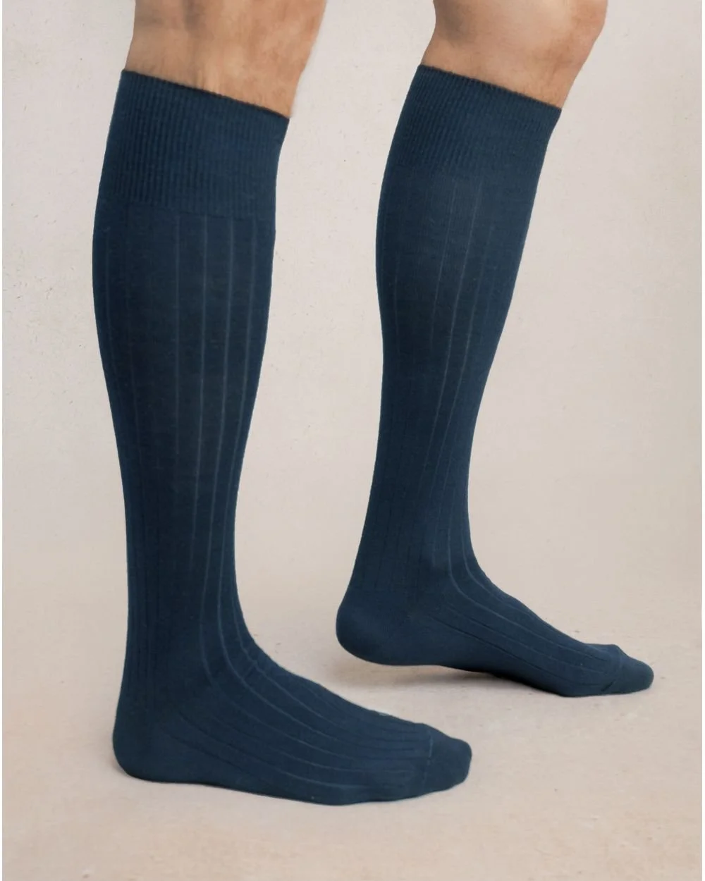 Ribbed Wool w/ Cotton Lining Knee-Length (4 colours) - Bleuforêt