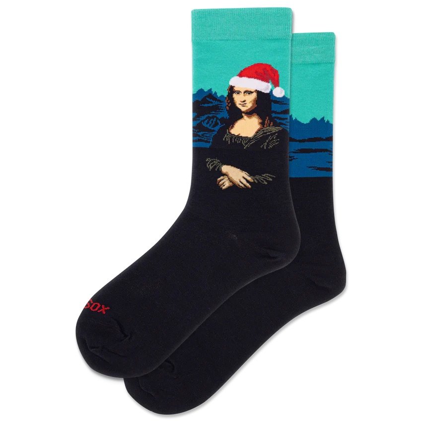Mona Lisa Christmas - Hot Sox