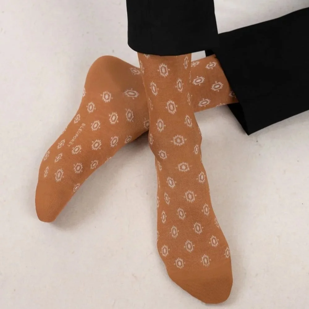 Mercerised Cotton Sun Motif (2 colours) - Bleuforêt