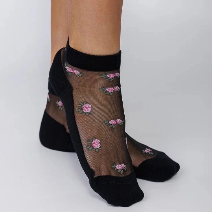 Vintage Rose Sheer Ankle - Lim Lim