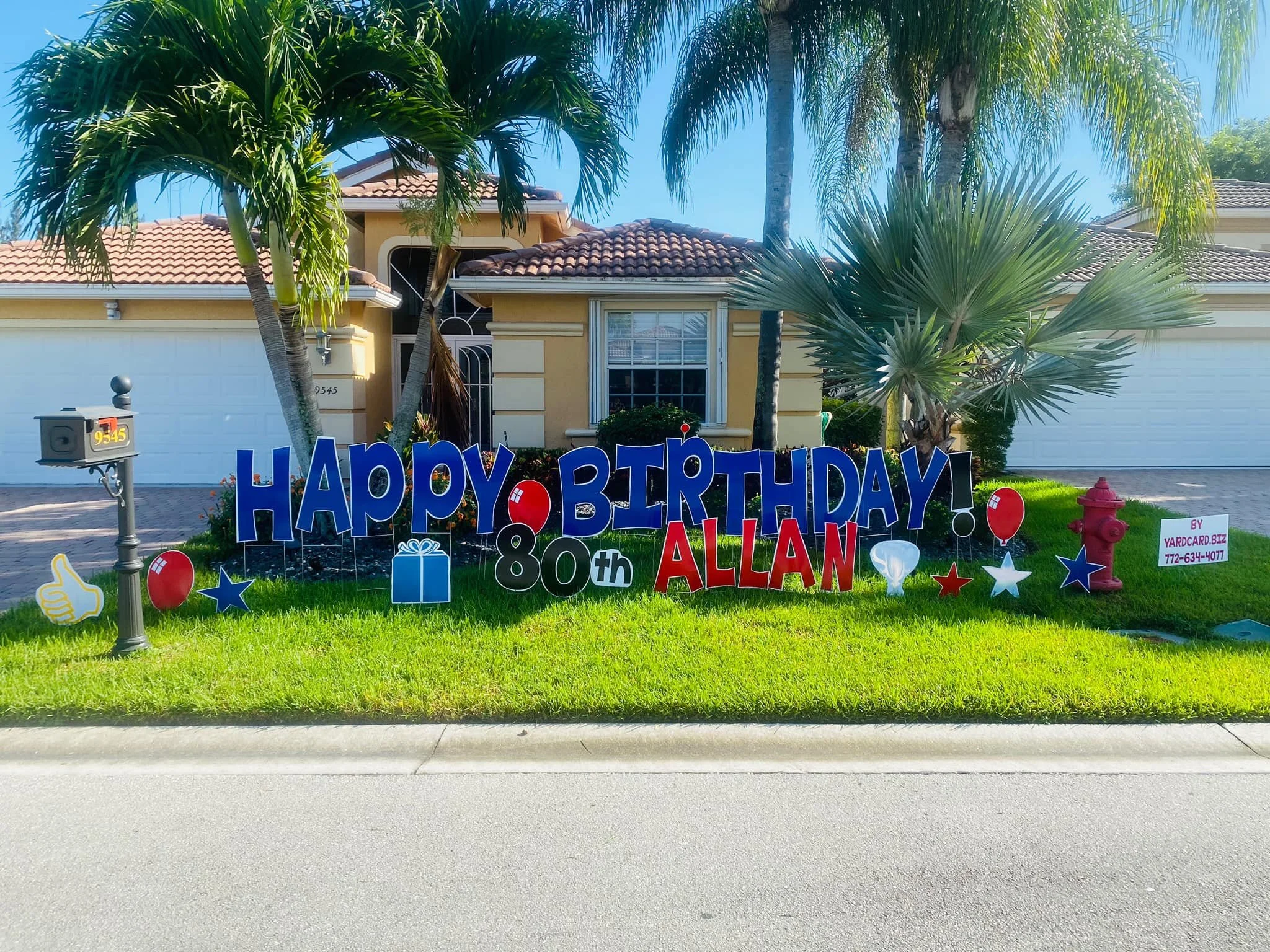 Happy Birthday Yard Card — South Florida Storks & Yard Cards