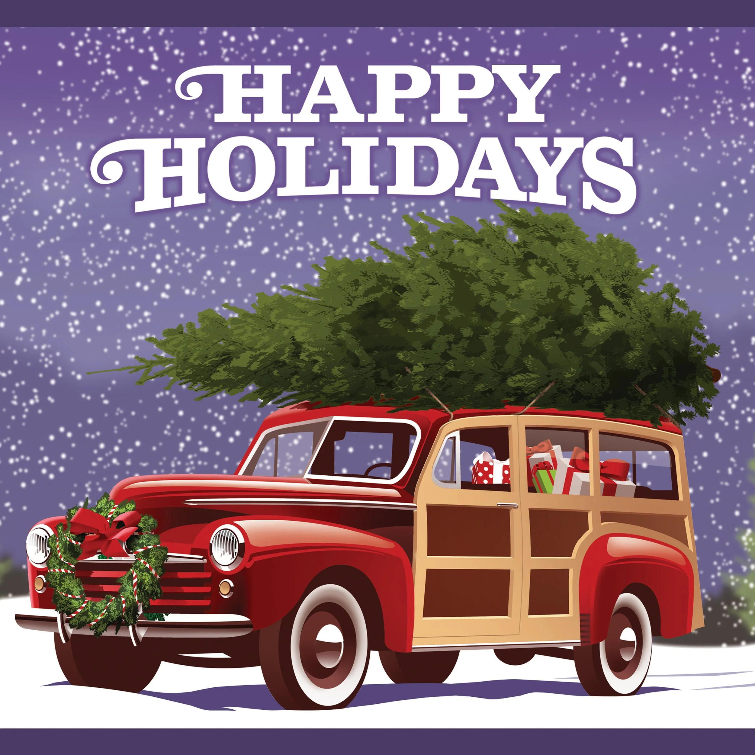 Holiday Truck Illustration