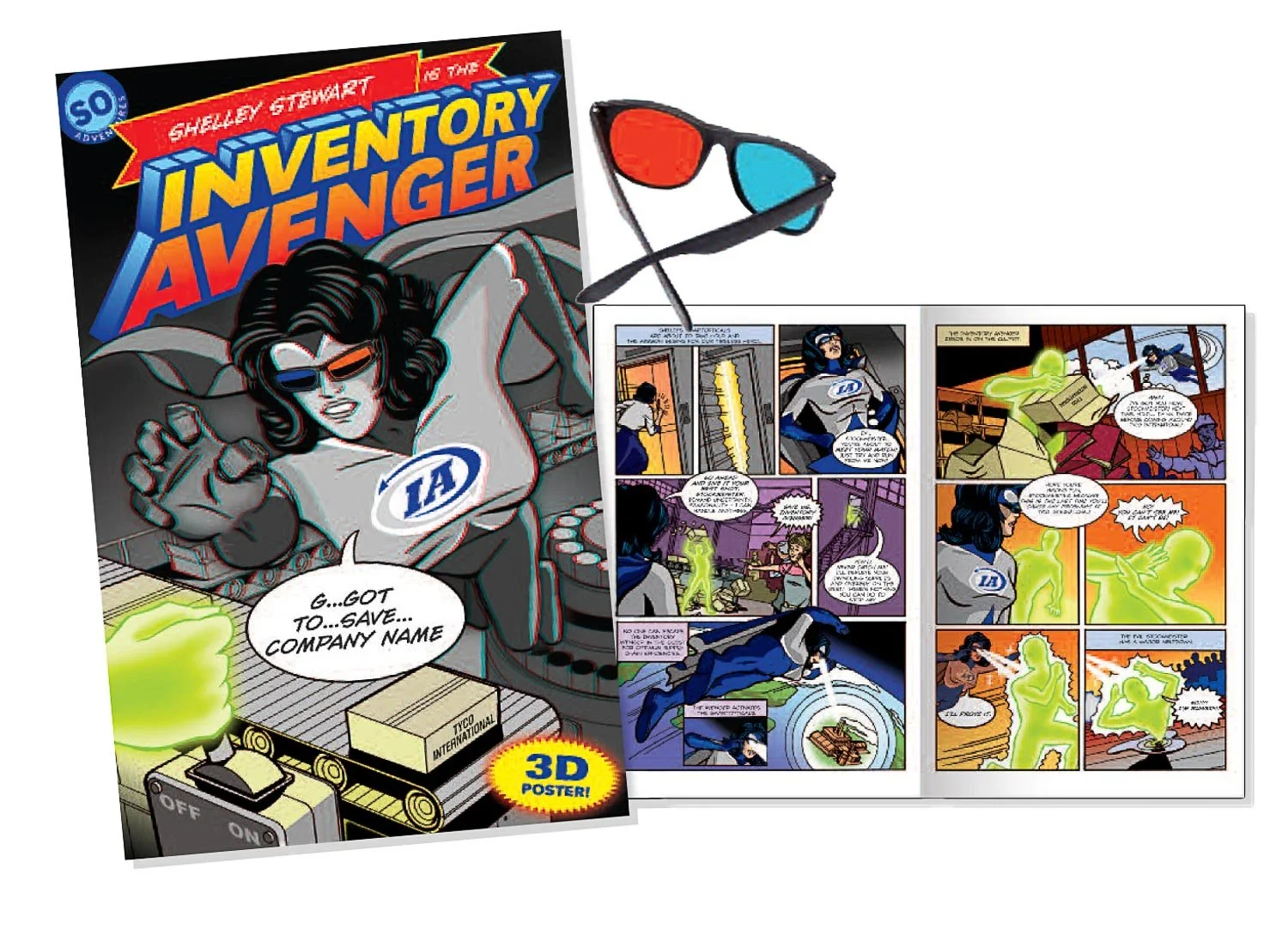 Personalized Comic Book Conference Invitation Promotion