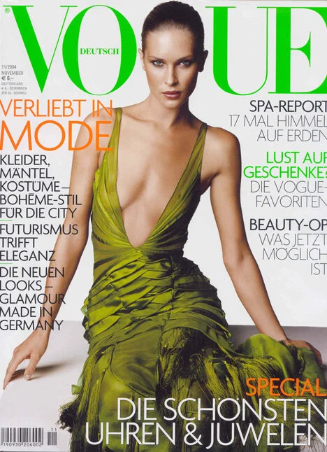 Anna’s favourite model, Erin Wasson, photographed for Vogue Germany November 2004&nbsp;by Mark Abrahams