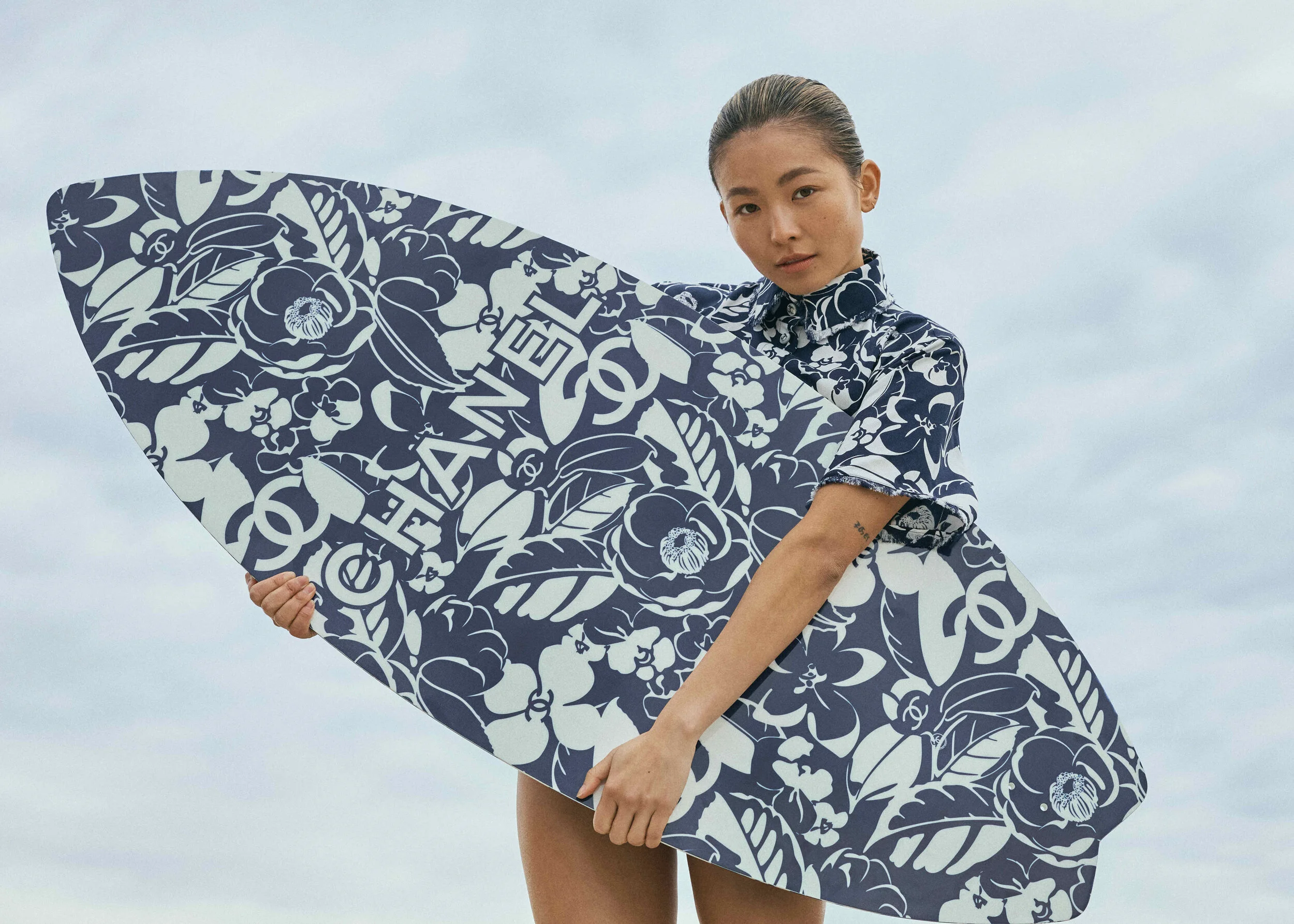 Chanel top and wake board