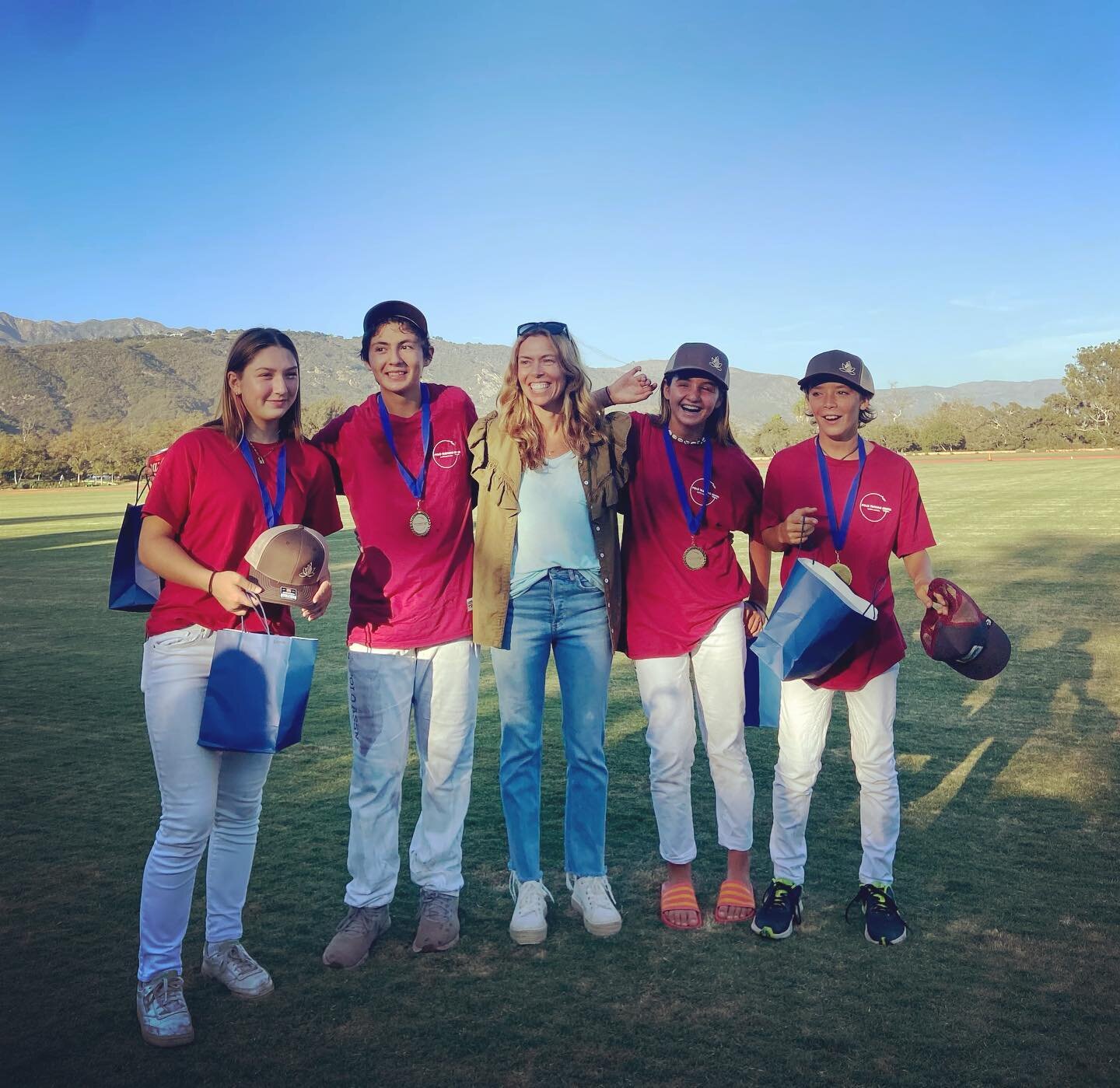 These rockstars won the kids polo tournament and a Yoga Apr&egrave;s Polo hat. Im so proud of them all for stepping up, some haven&rsquo;t played in a awhile, some take out sets everyday. Where ever they are on their journey they threw down on the fi