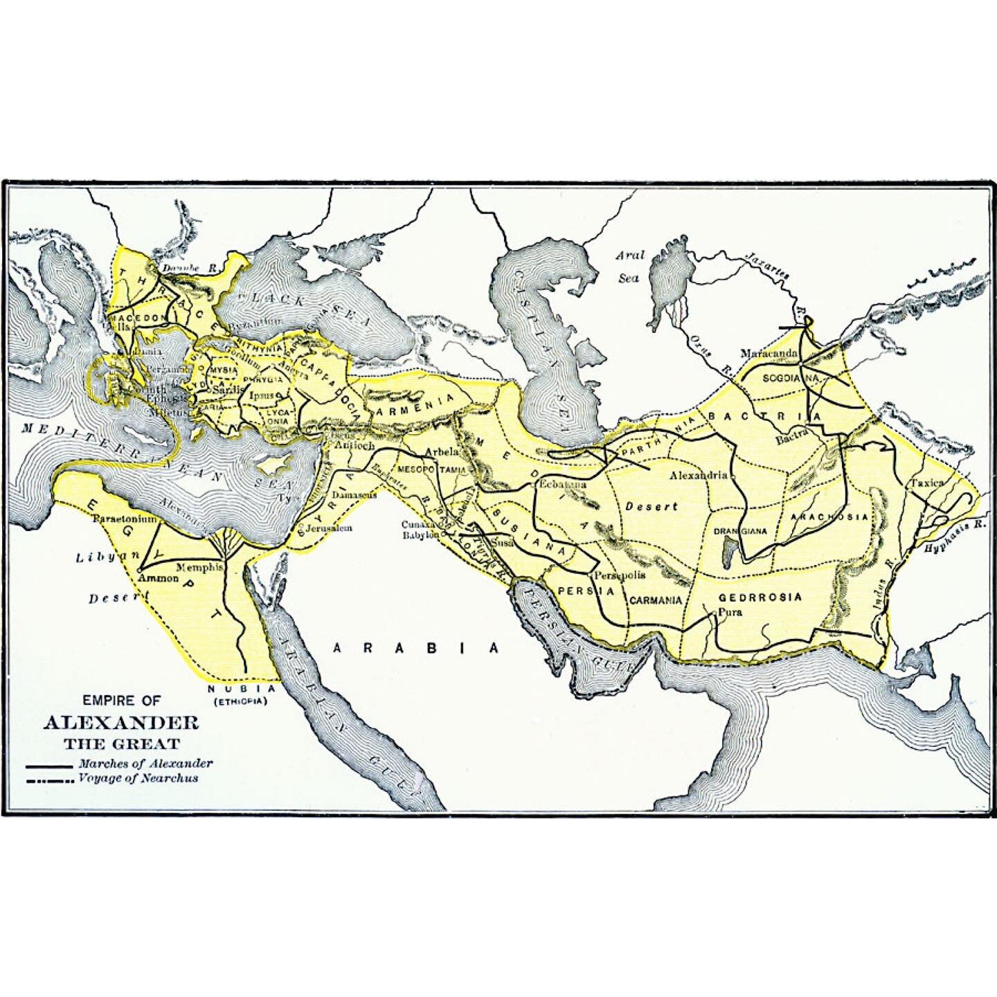 Alexander returned to Persia from India to begin the work of ruling his new empire. He seemed frankly uninterested in dealing with the logistical nightmare that was the governing of his new empire and he was already planning a southern campaign into 