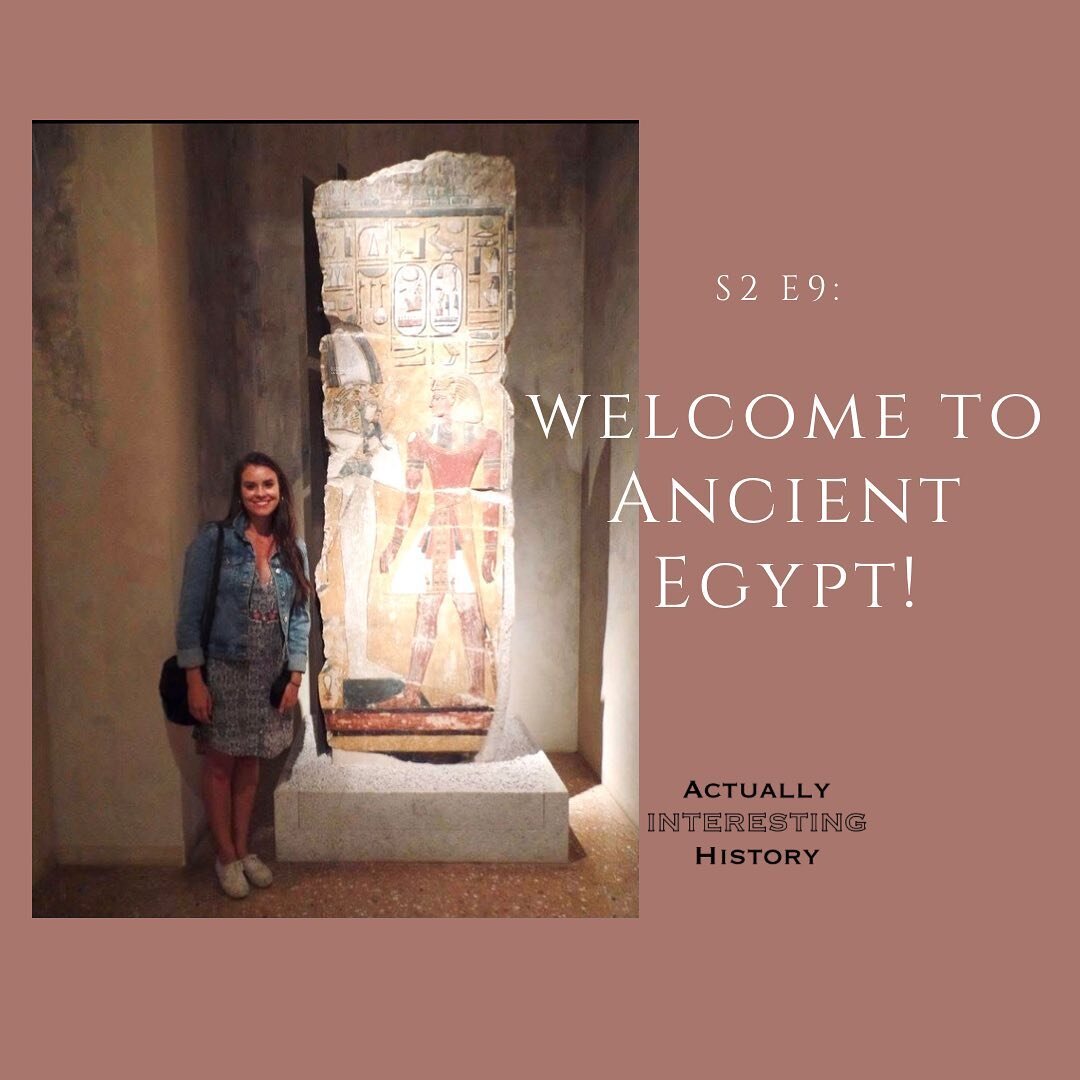 Hello friends: the background episode for Cleopatra is live! 
The hardest part of this episode was figuring out what information to include. When I was a little kid I was OBSESSED with Egypt (I have a stack of books to prove it). I tried to pull info