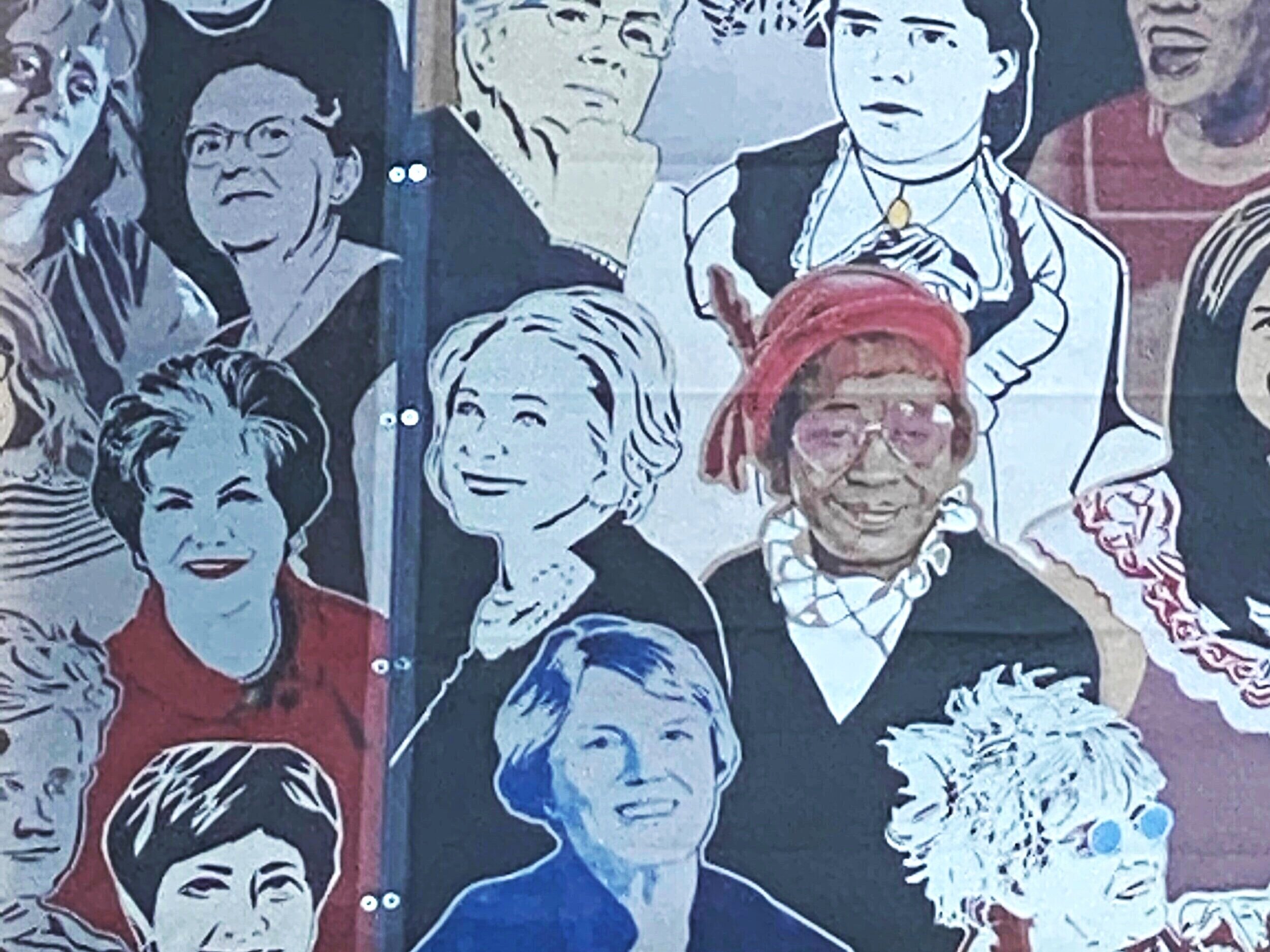 Susan Swartz portrait among 250 other prominent women