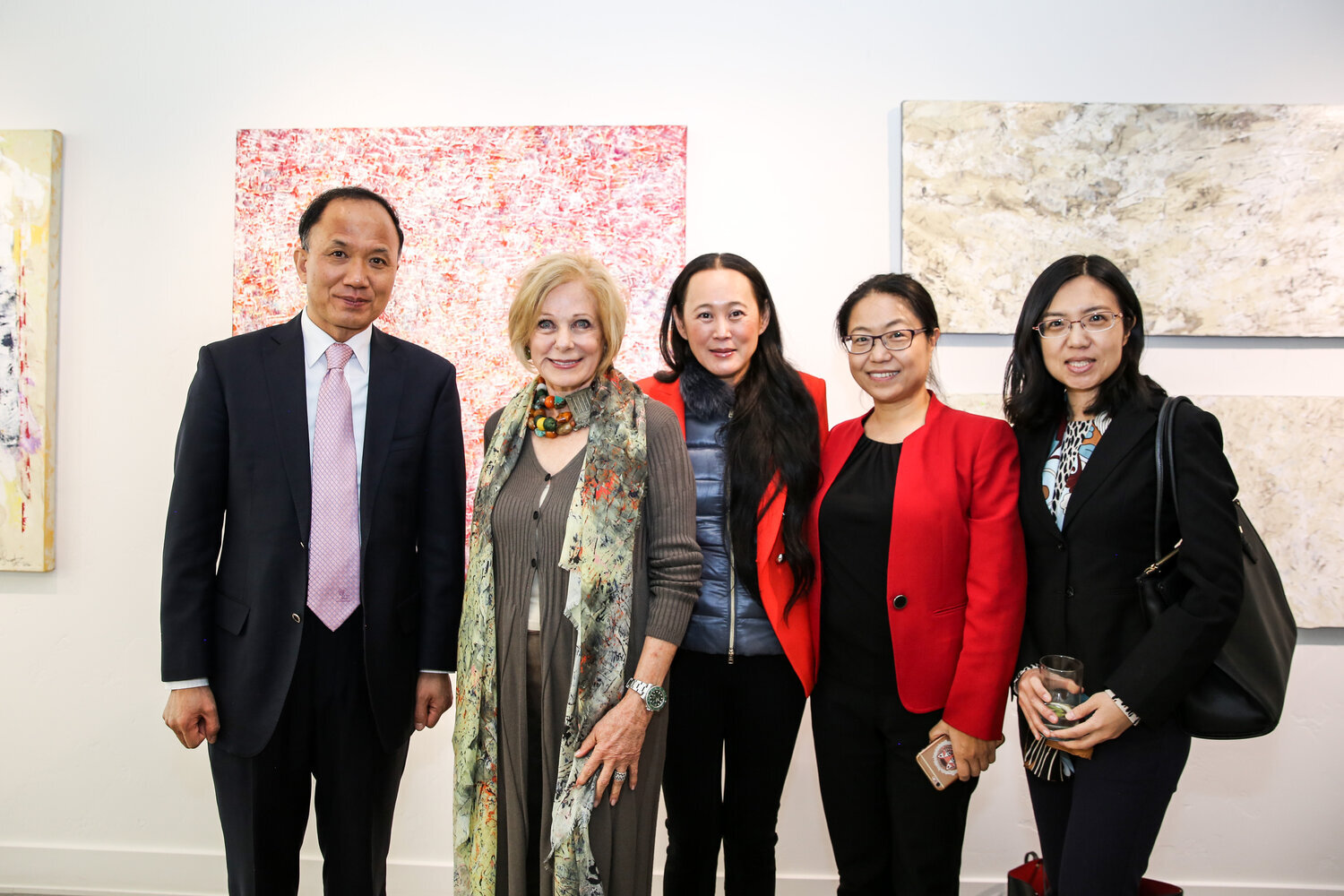 Susan with Naja Lockwood and Chinese Embassy Officials