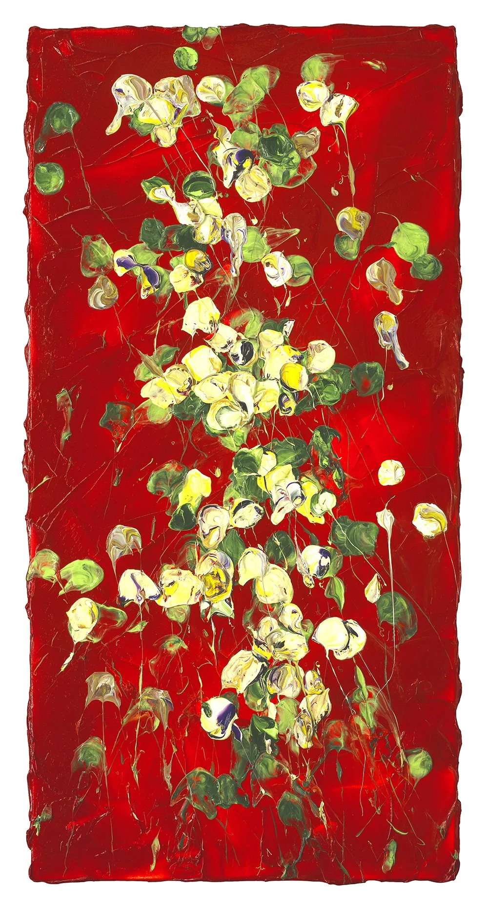 Nature's Bouquet 70, Acrylic on linen, 48 x 24" 2023