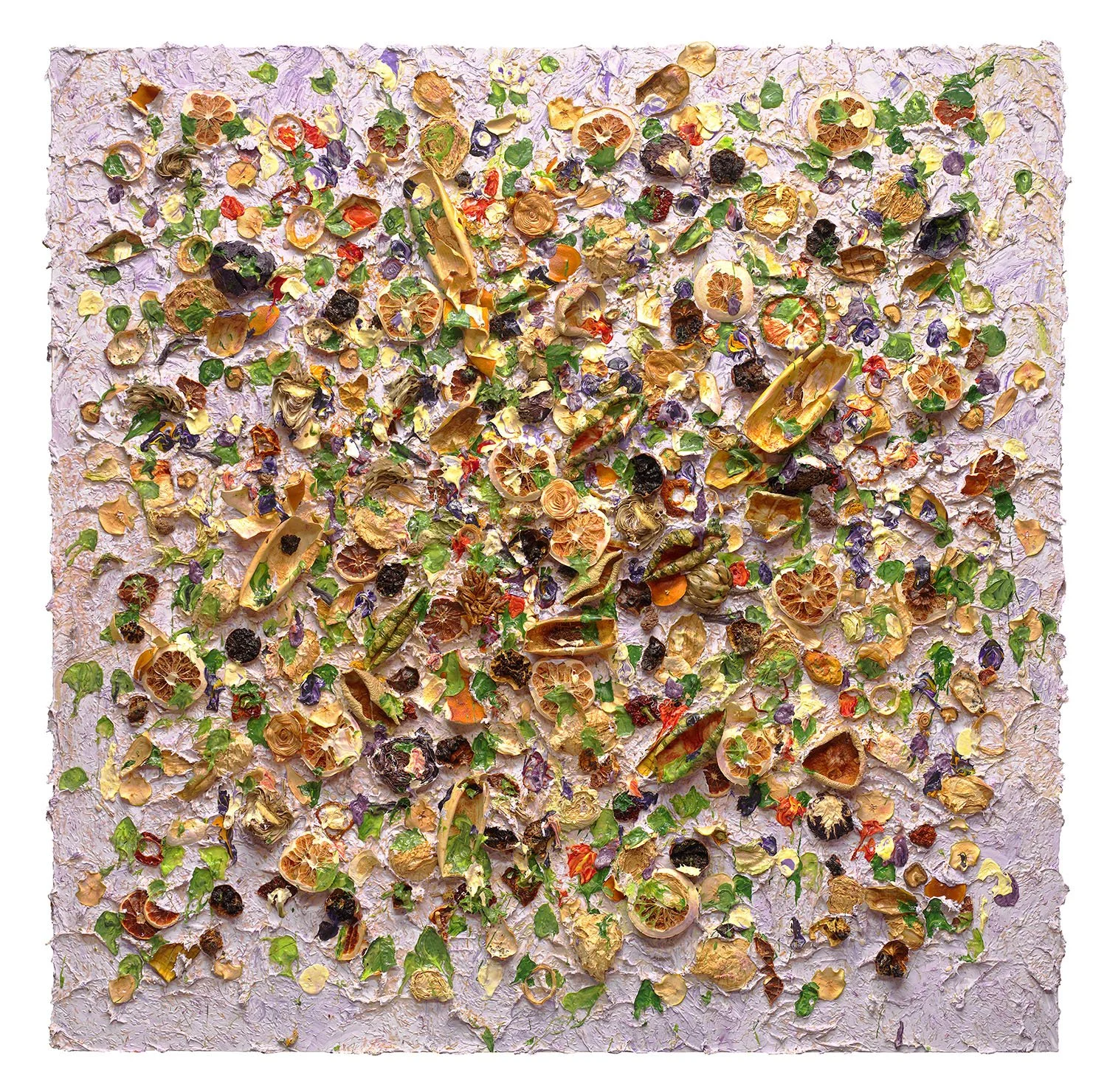Evolution of Nature 18, Acrylic and mixed media on linen, 72 x 72" 2021
