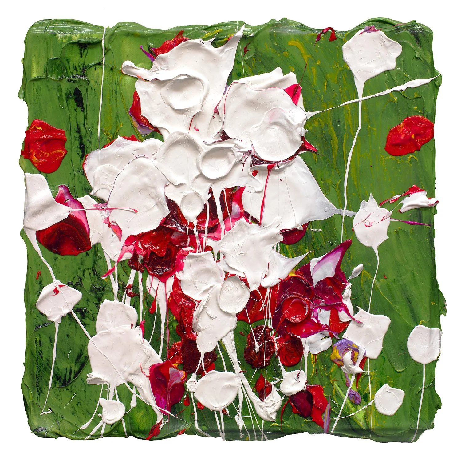 Nature's Bouquet 13, Acrylic on linen, 12 x 12" 2019