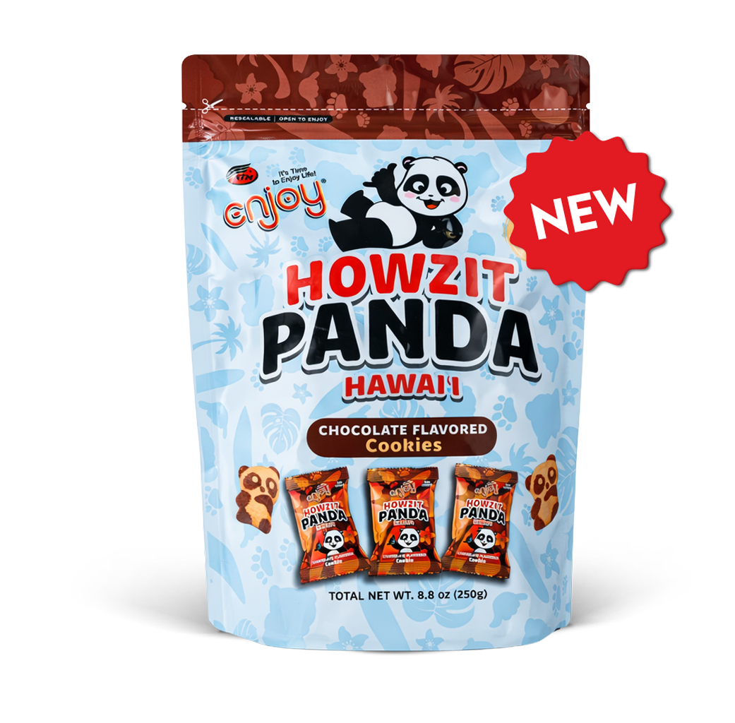 Howzit Panda Hawaii – Chocolate Flavored Cookies (8.8oz)
