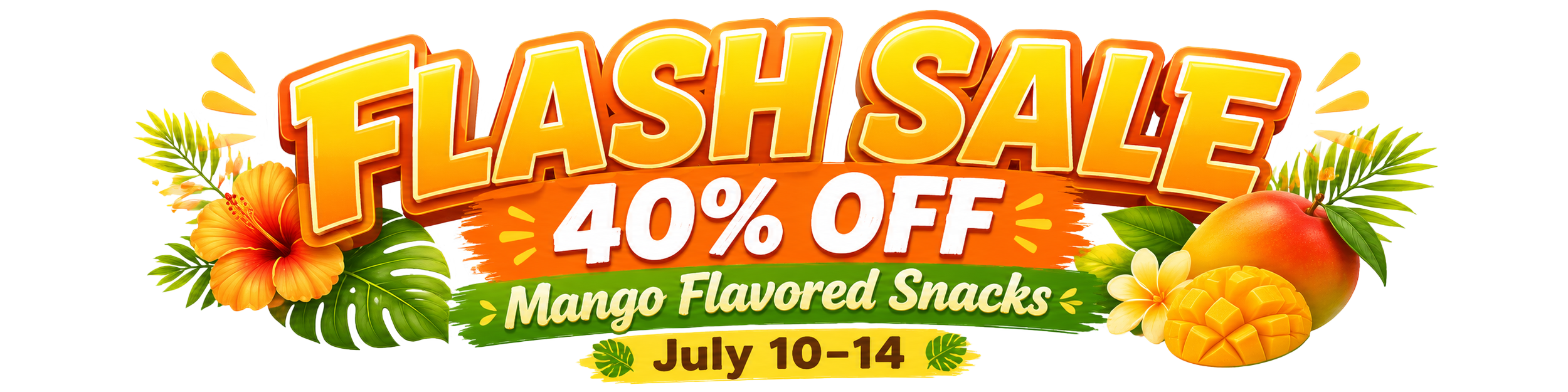 Flash Sale - Save 40% off from July 10-14