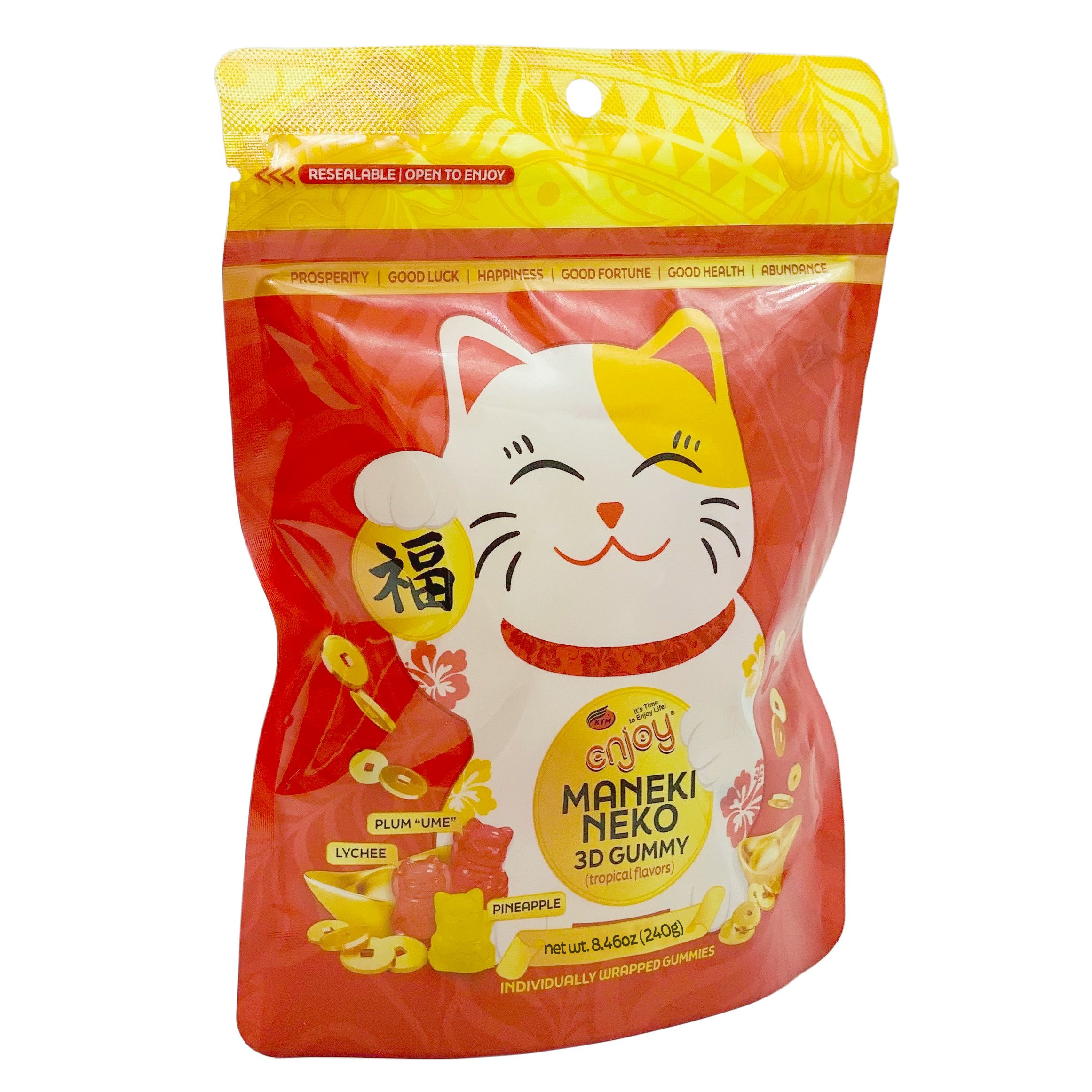 Maneki Neko 3D Gummy 10.58oz Tub | Enjoy Snacks