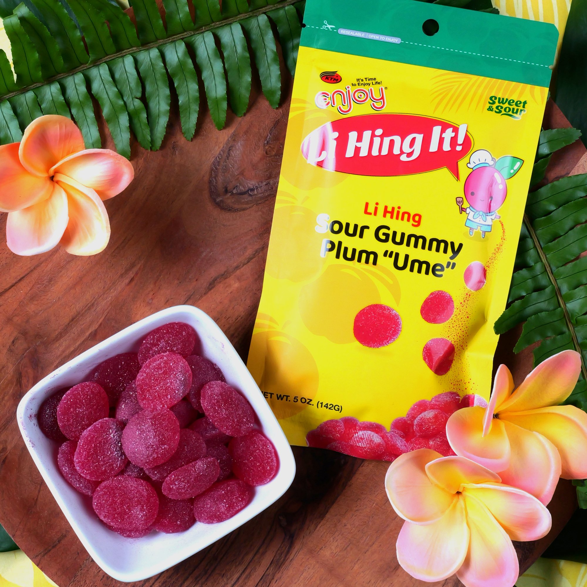 Li Hing It! Sour Gummy Plum "Ume" (5oz)