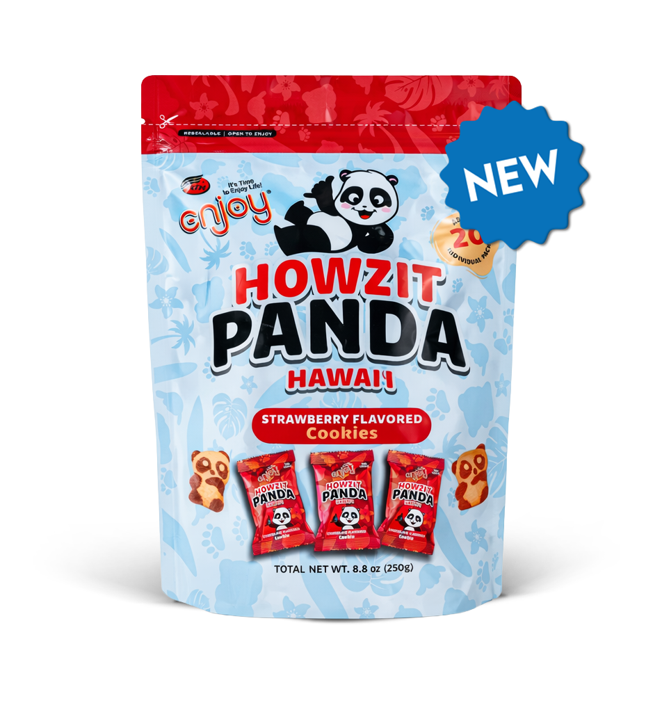 Howzit Panda Hawaii – Strawberry Flavored Cookies (8.8oz)