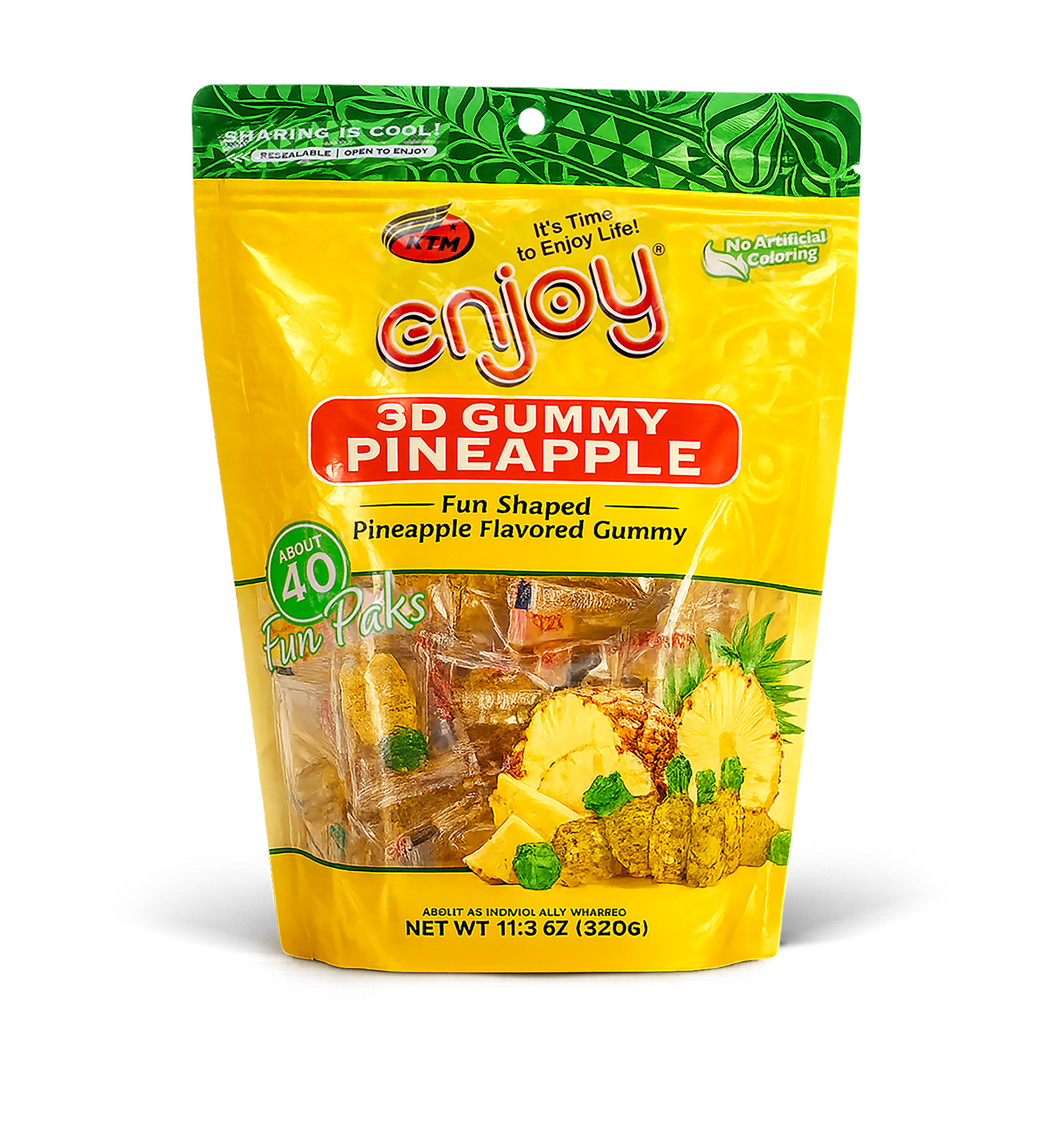 3D Gummy Pineapple Fun Paks (11.3 oz)