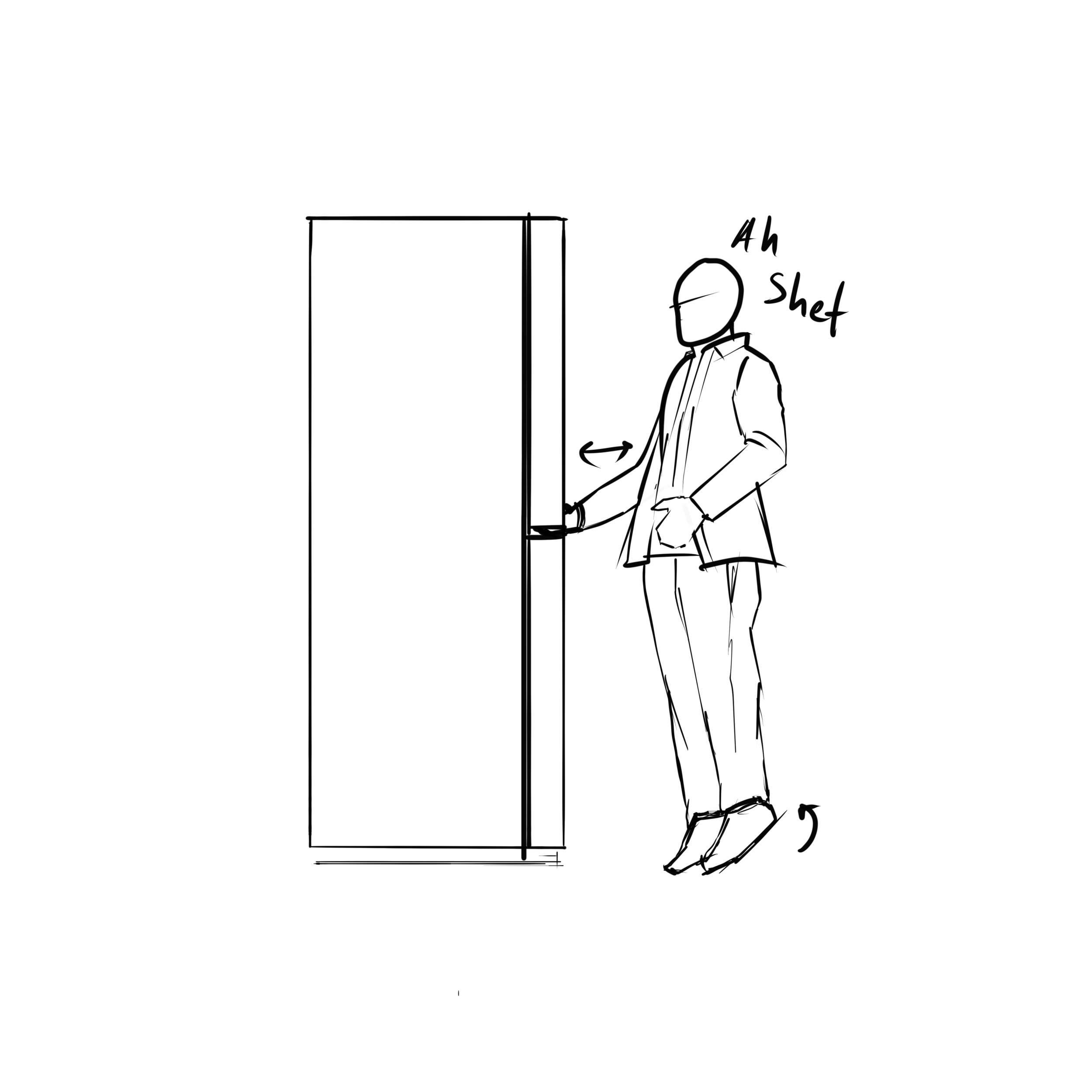 When you pull the fridge, but the fridge pulls you.