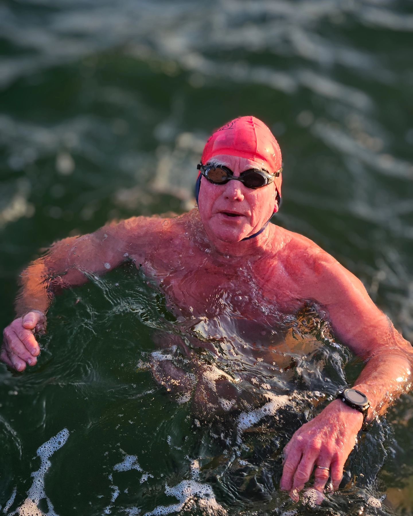 Brighton 09-23 07:11 sea=12.0c air=12.2c  wind speed=20 wind gusts=30 direction=N dist=1576m by=PeterB https://ozswims.co
.
#brightonicebergers #brightonvictoria #allswimsau 
#melbourneopenwaterswims #baysidevictoria #bowsvictoria #baysideopenwatersw