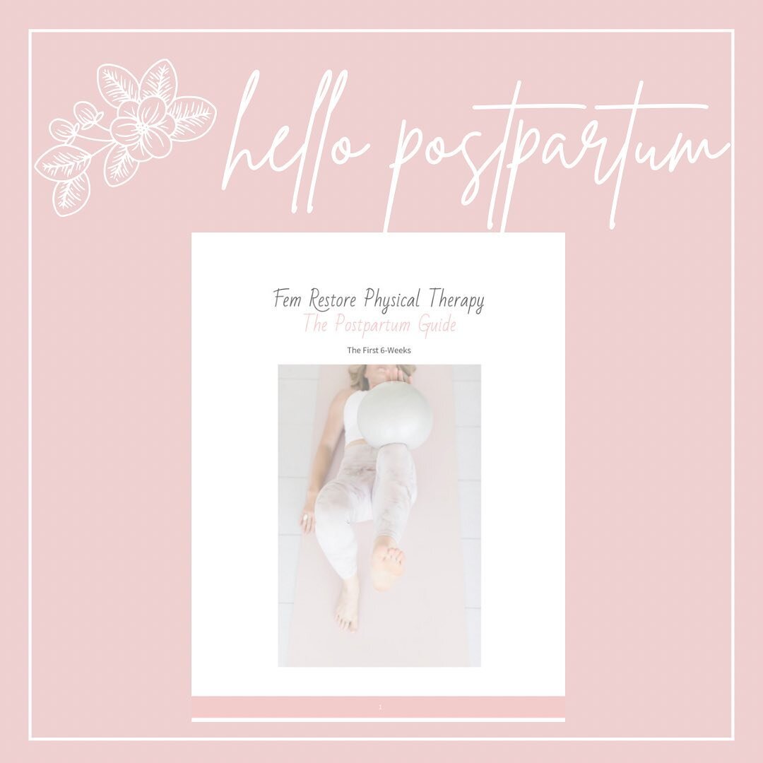 A labor of love 💗 

Introducing the first 6-weeks postpartum guide!

This e-guide provides details on what to expect following a vaginal or cesarean birth including:

&bull;What is normal &amp; was is not postpartum
&bull;How to care for any tearing