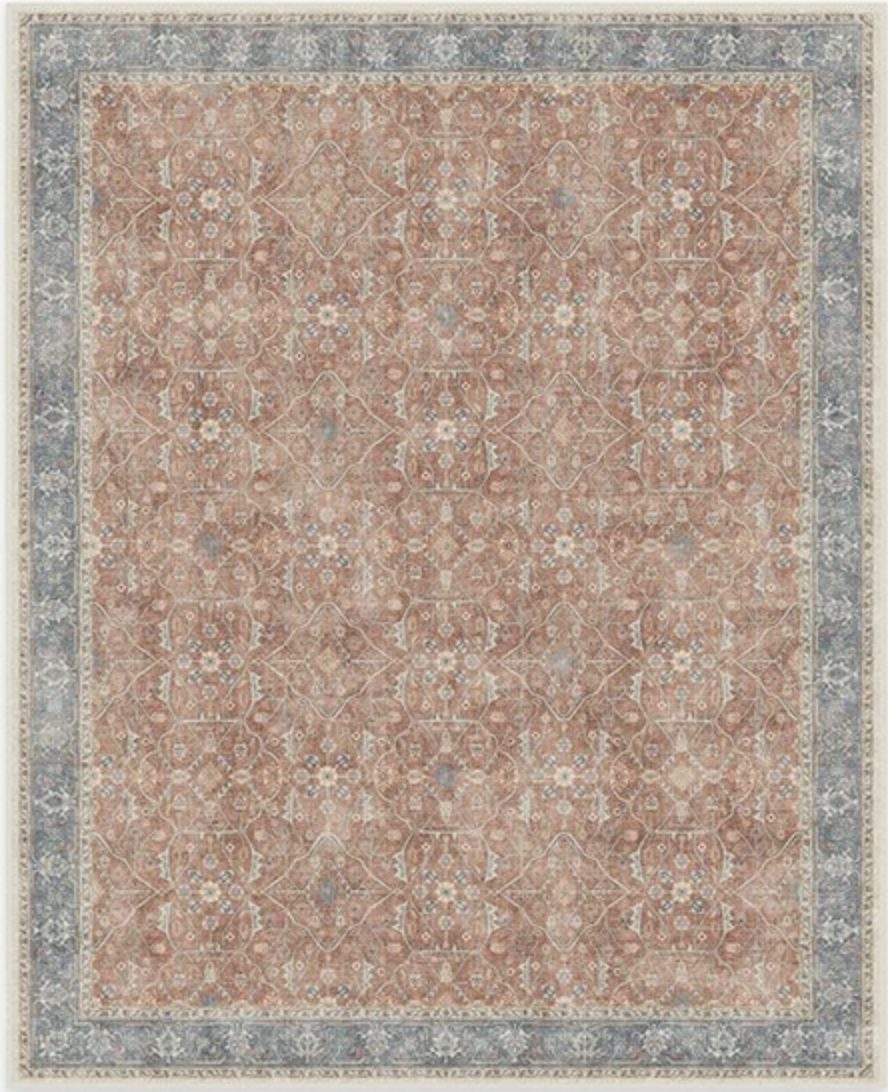 Celestine Coral Washable Rug