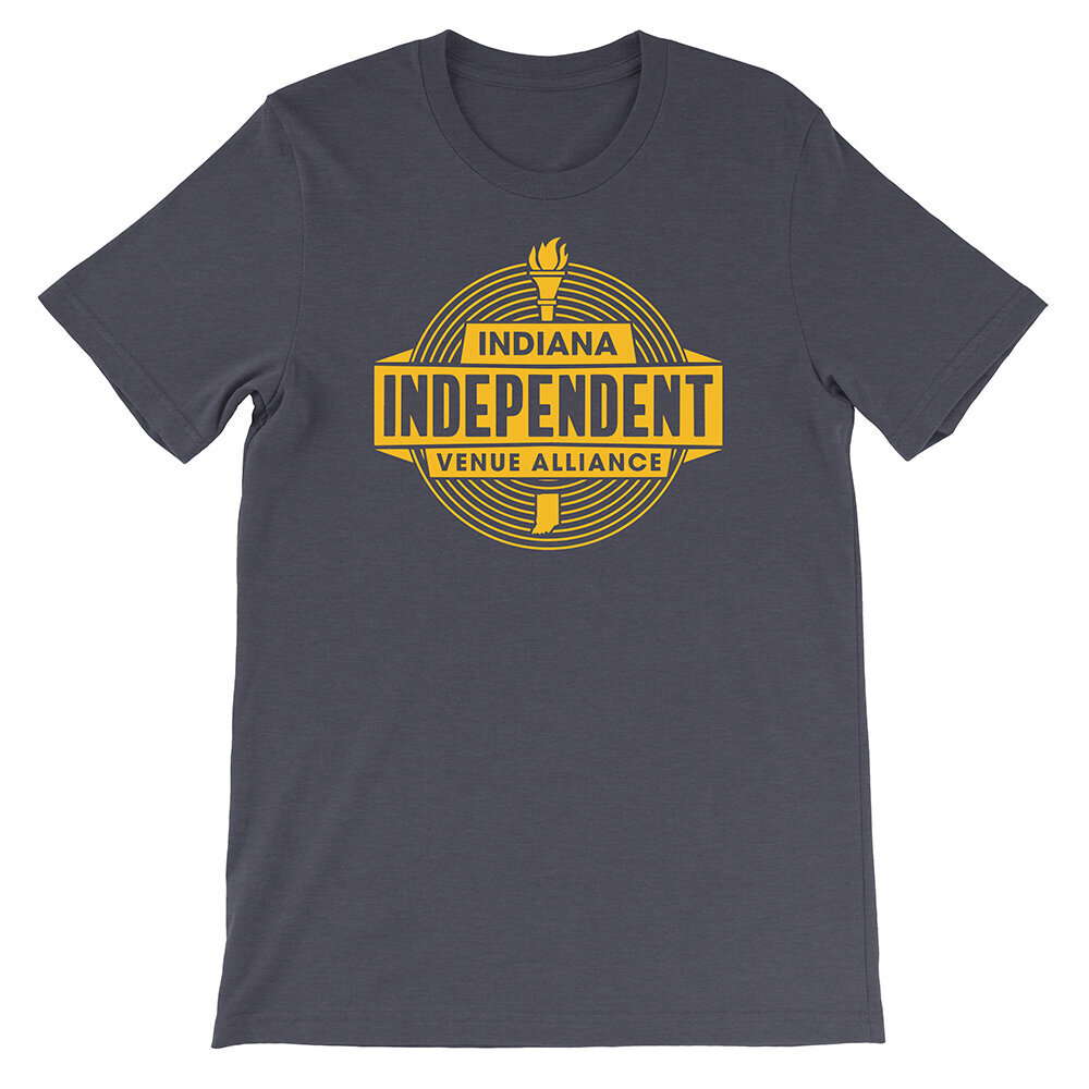 IIVA Logo Tee - Blue/Gold
