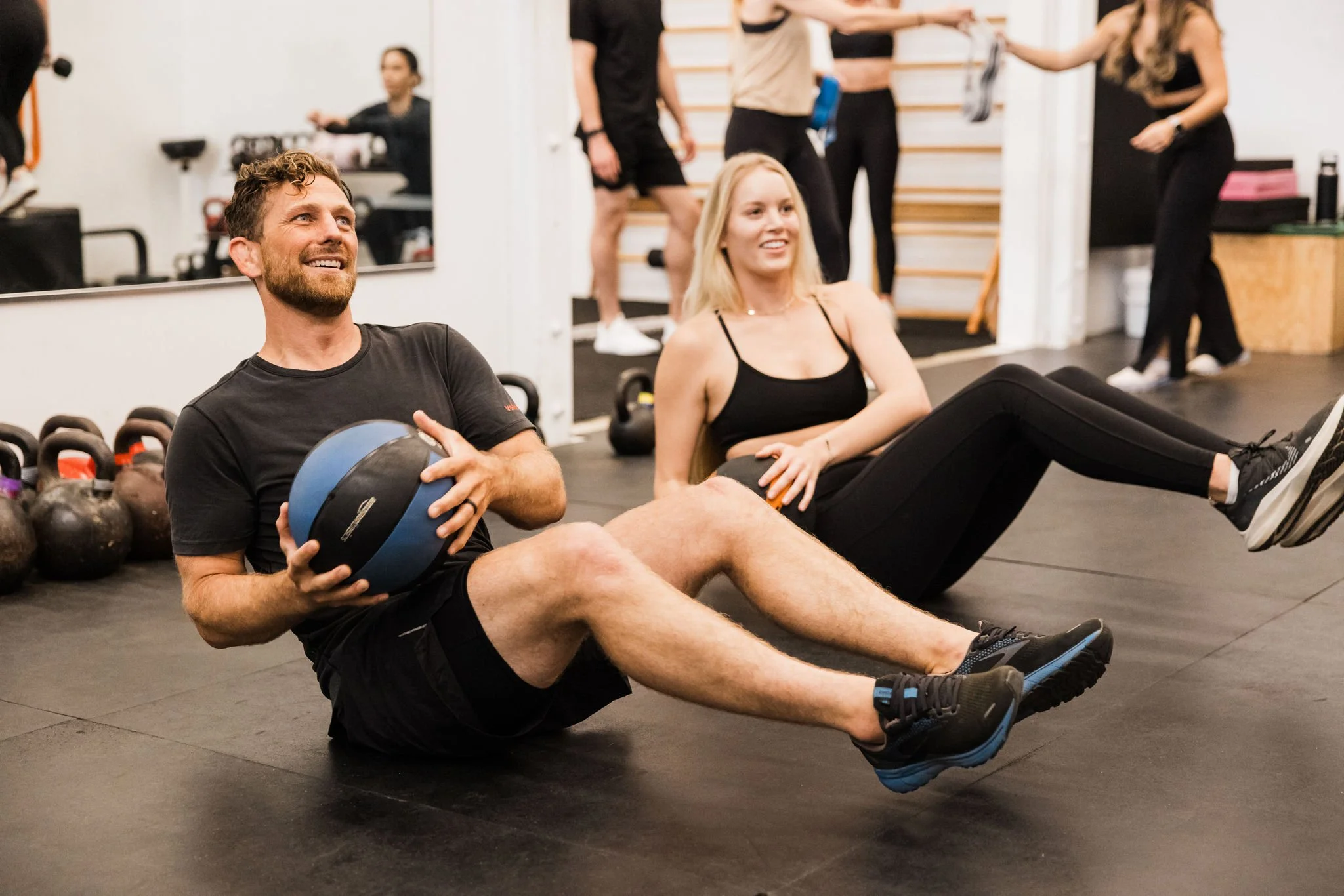 Strength training class at Asteya Collective in Encinitas, CA