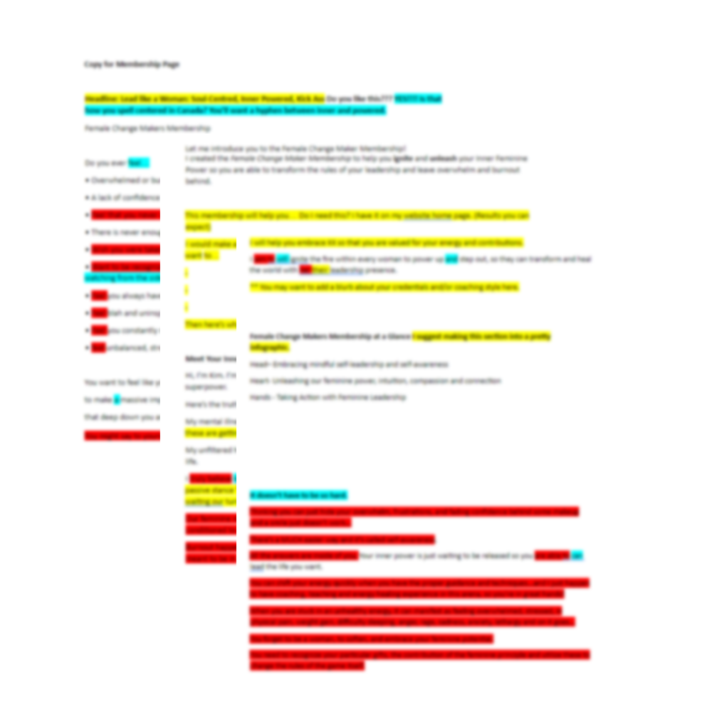 Website Copy