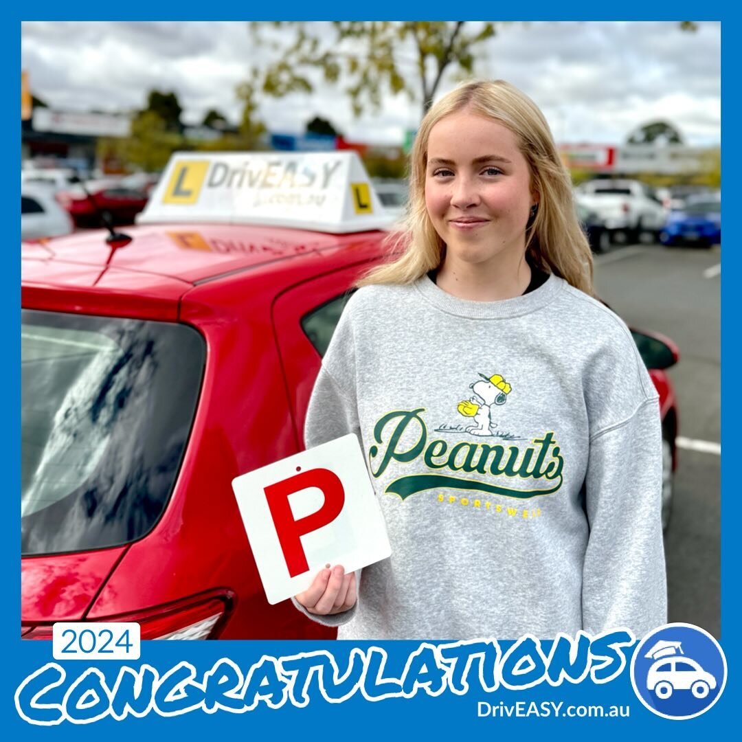 Congratulations Ciara on passing your VORT! Keep up the good driving.