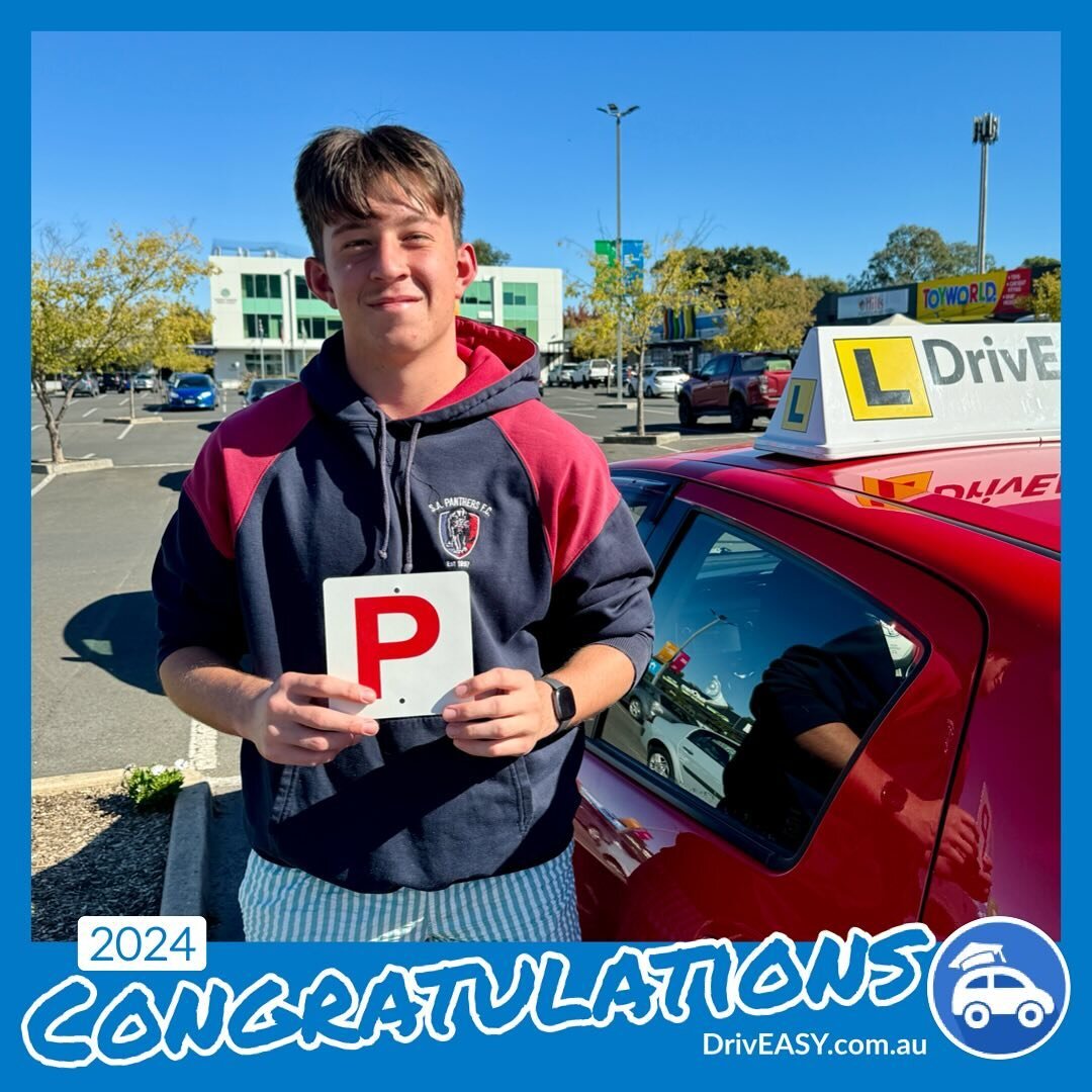 Congratulations Jayden on passing your VORT! Keep up the great work and stay safe on the roads!