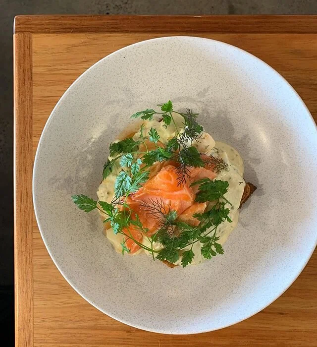 Ocean Trout &bull; gribiche &bull; buckwheat waffle &bull; bronze fennel

We have some delicious new menu items!! #5littlepigs #huskisson #jervisbay #shoalhaven #nswtourism #cafe