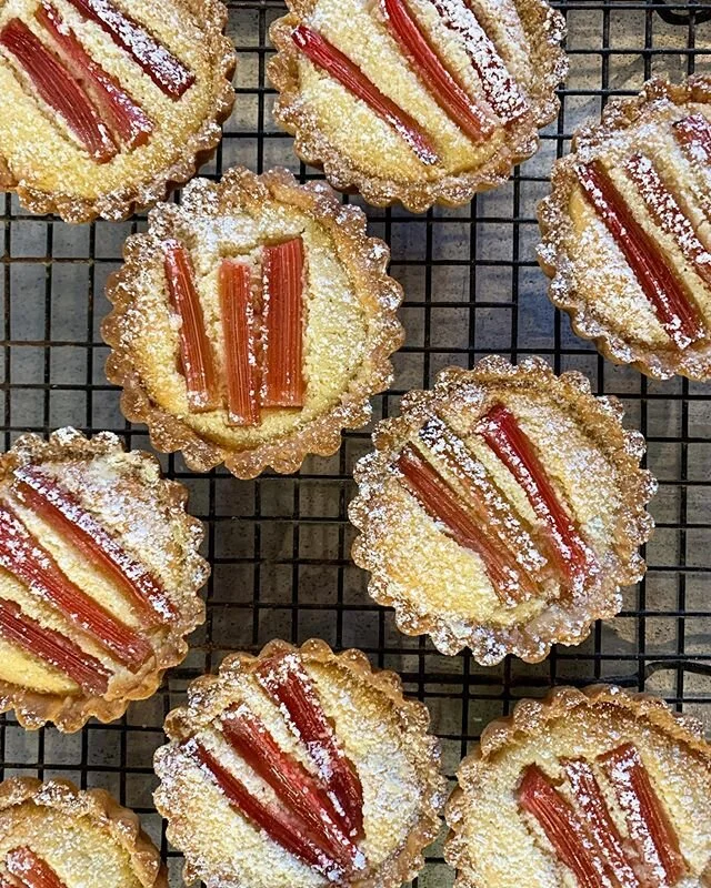 Rhubarb &amp; frangipane tarts &bull; 
#5littlepigs #jervisbay #huskisson #southcoast #nsw #cafe