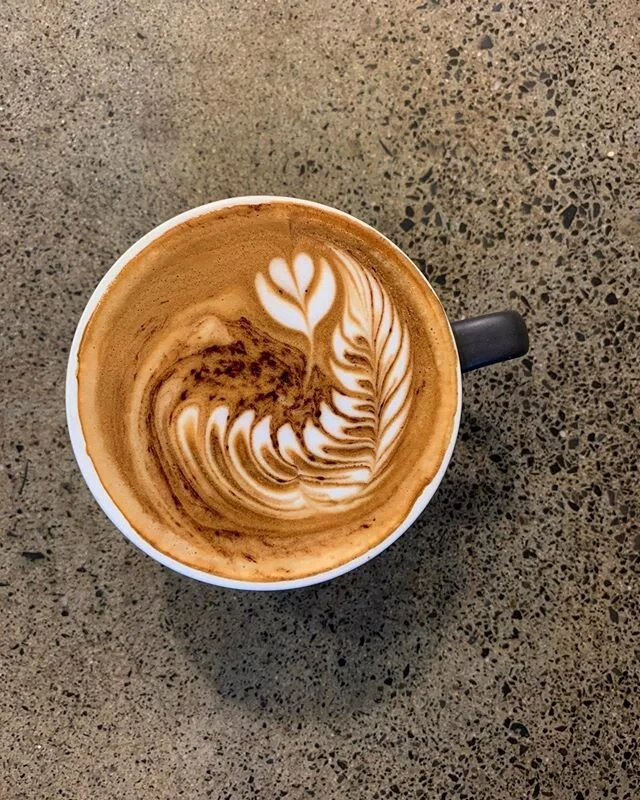Morning coffee... in a cup! How beautiful! 
#5littlepigs #jervisbay #coffee #huskisson #shoalhaven #southcoast