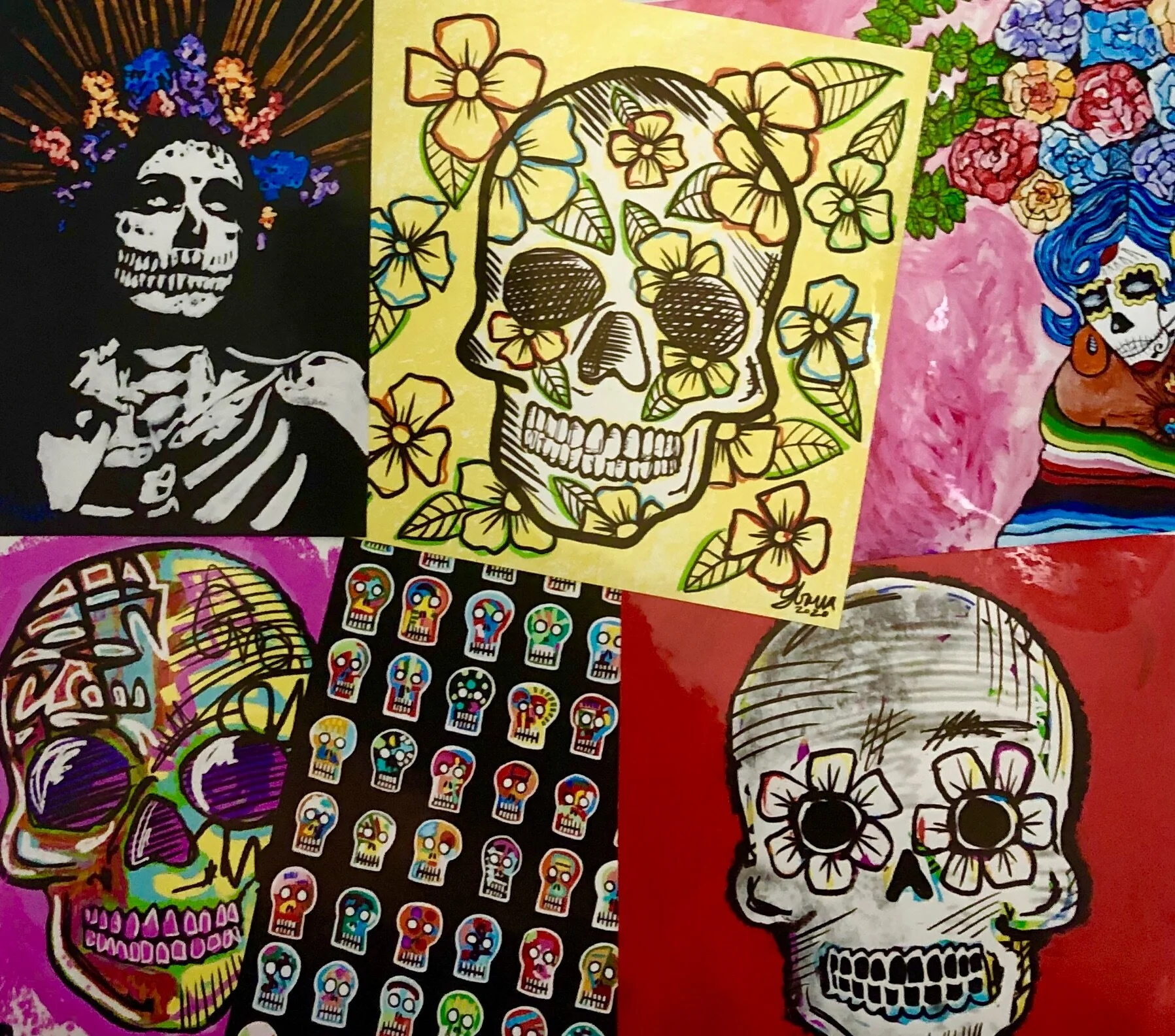 Dio de los Muertos Sticker Pack