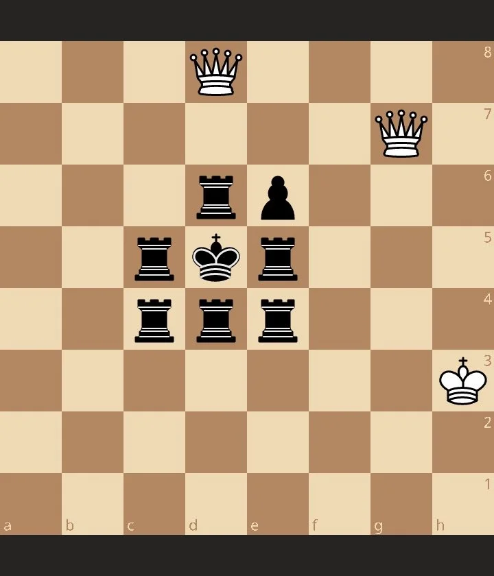 Forced checkmate in 20 moves! White to move. Can you solve the riddle of the sliding rooks? 🤔
Swipe ➡️ to see the answer!
&mdash;
♟️
Buffalo Chess Association is Western New York&rsquo;s chess school, offering classes, tournaments, chess club, and c