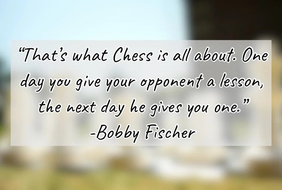 Every chess player is also a student of chess! What did your last opponent teach you?
&mdash;
♟️
Buffalo Chess Association is Western New York&rsquo;s chess school, offering classes, tournaments, chess club, and chess events for all ages. Visit our w
