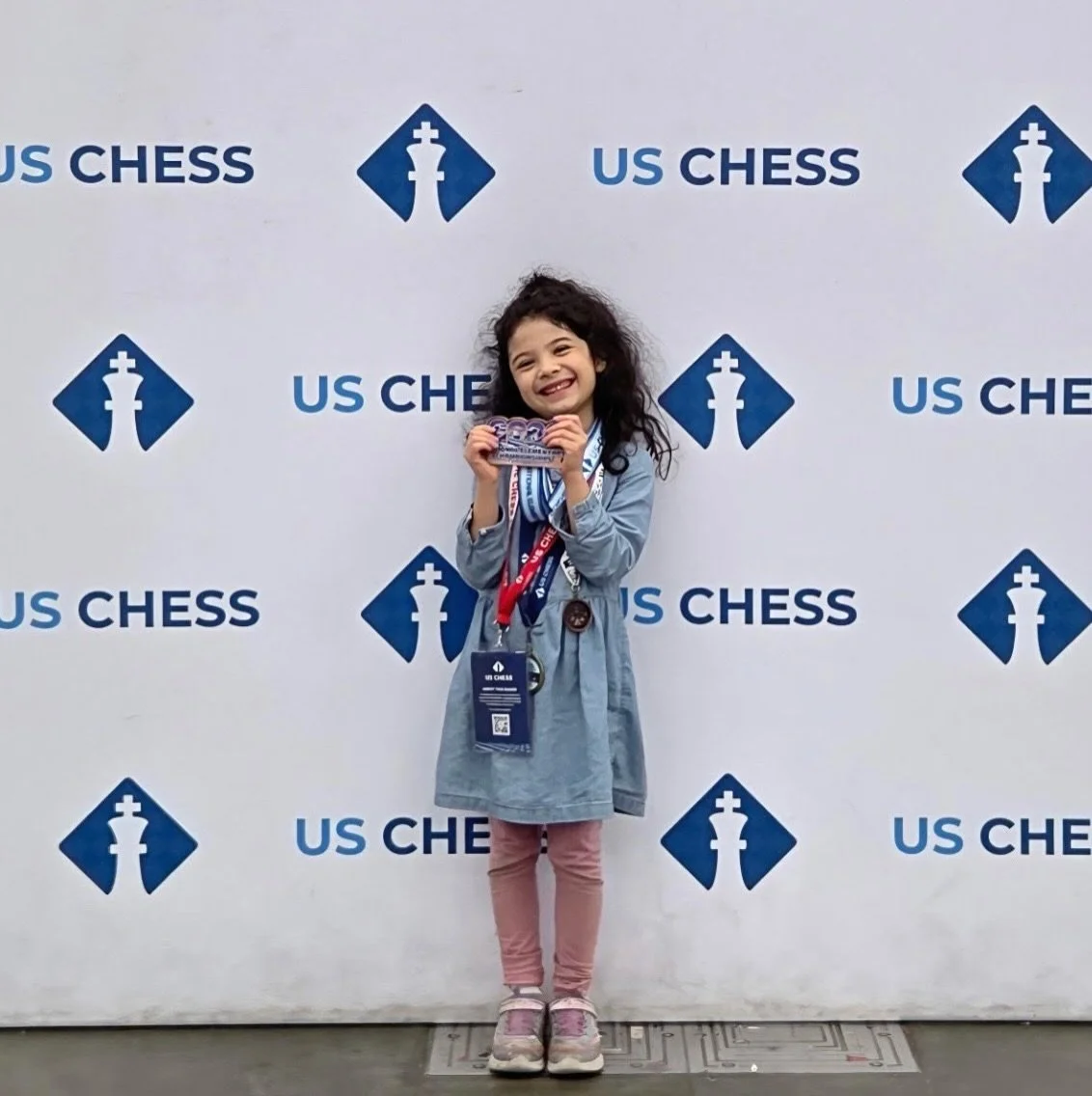 Congratulations to BCA student Hanna A.!

Hanna competed in her first major tournament earlier this month, and tied for 19th (5W/2L/0D) out of over 260 kids in the K-1 Unrated Section of the 2026 National Elementary School Championships! 

Hanna star