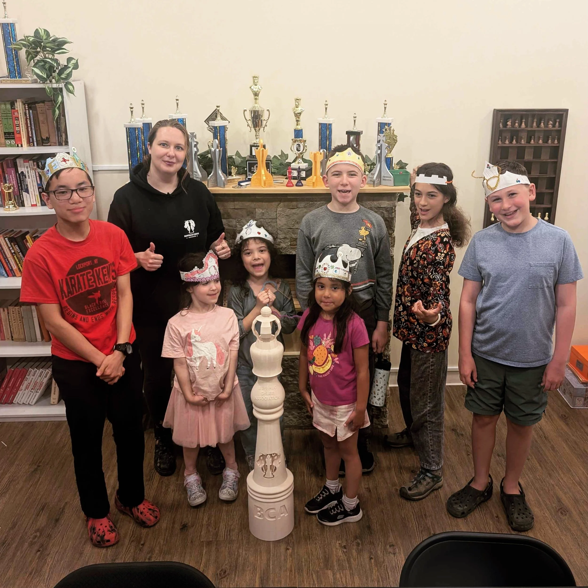 Our Kings and Queens Night was so much fun, with the most creative royalty we&rsquo;ve ever seen! Participants designed their own crowns, improved their understanding of using kings and queens in chess, and enjoyed a pizza feast. Thank you for coming