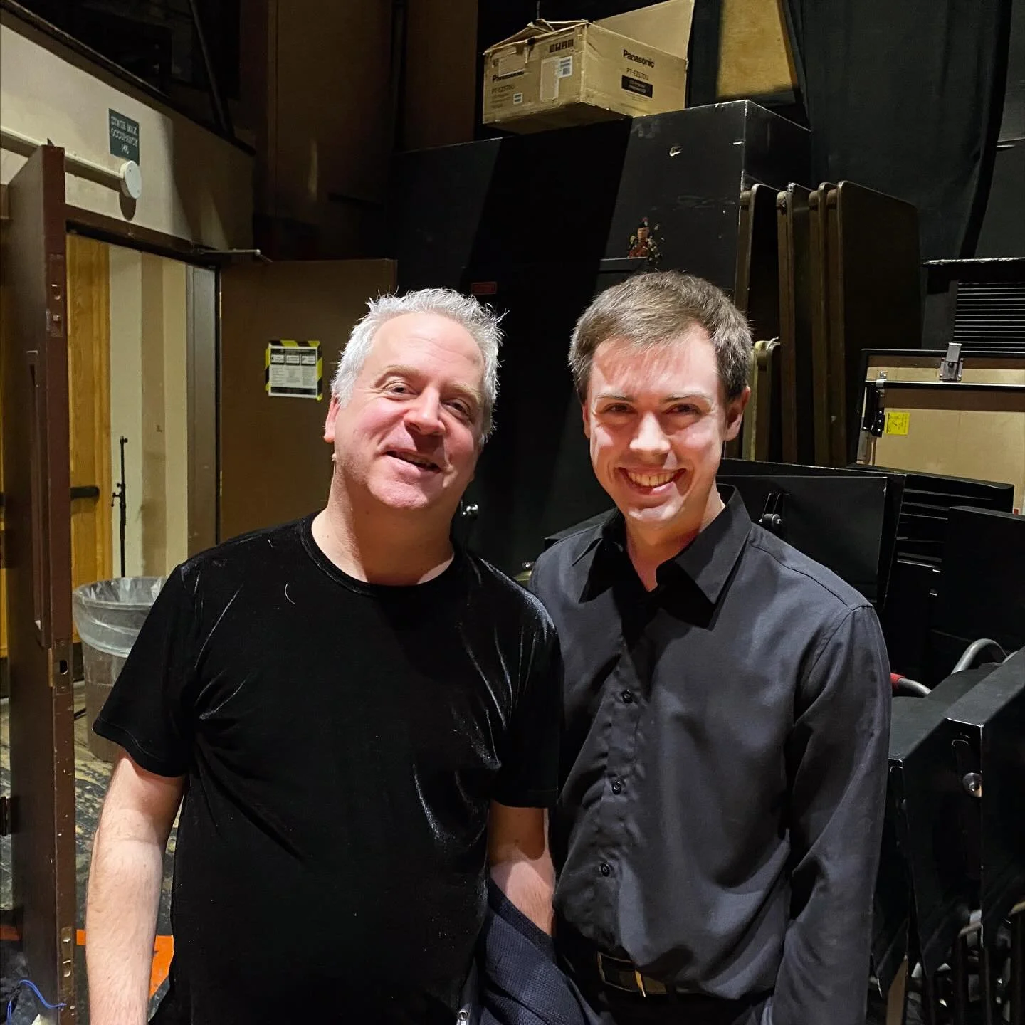 It was such a treat to both tune AND page turn for Jeremy Denk this past week, performing with Richard O&rsquo;Neill and hosted by @auditoriumseries! His enjoyment while playing is so contagious.
