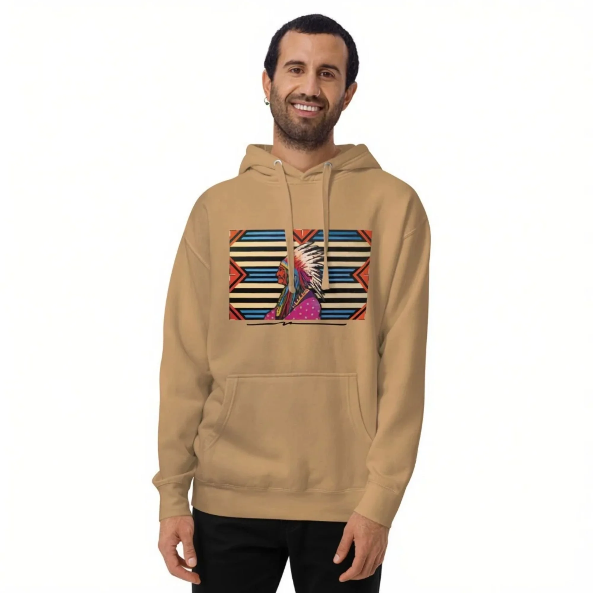 Big Chief Premium Hoodie : Khaki.jpg