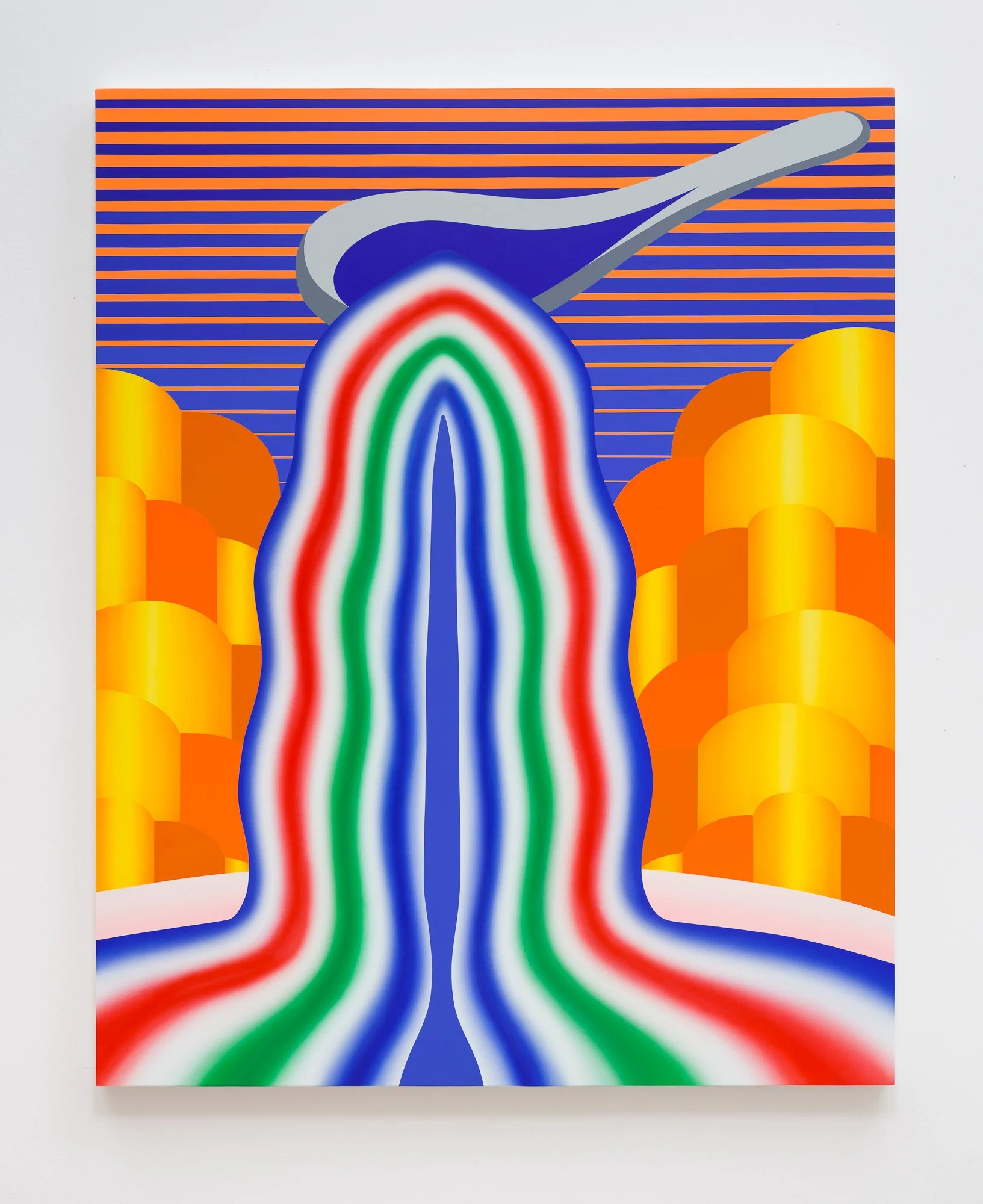 Soup Spoon, 2022, acrylic on canvas, 60" x 48"