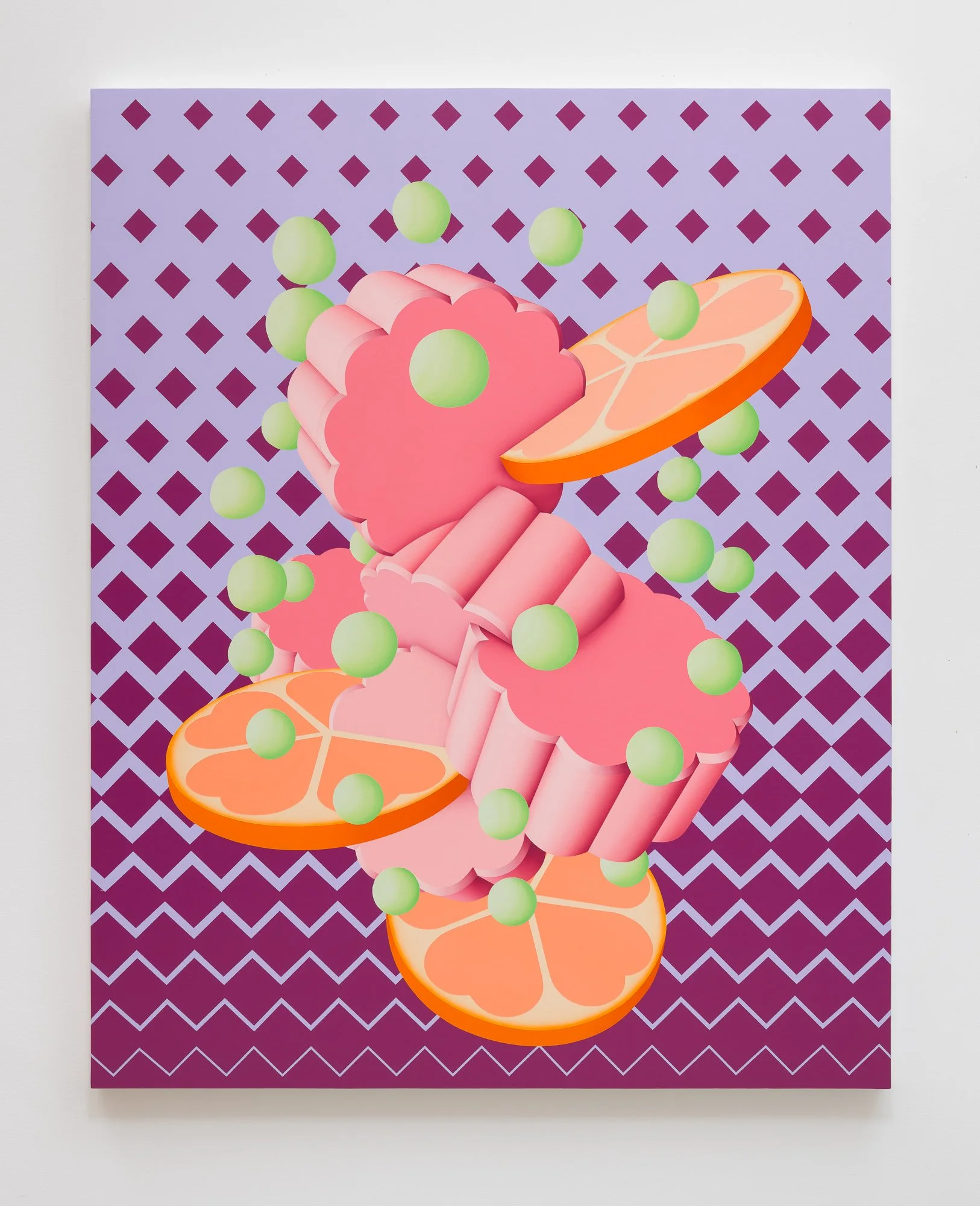 Confection, 2022, acrylic on canvas, 60" x 48"