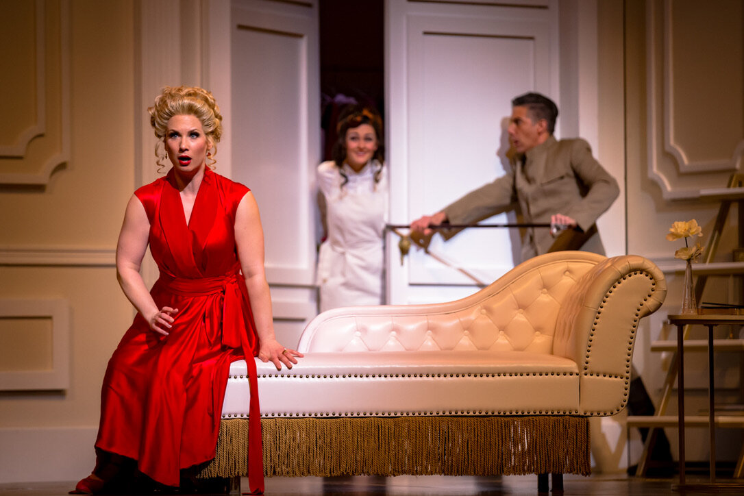  Lara Ciekiewicz had the difficult task, in a production that so delighted in comic theatricality, of providing the most serious and introverted musical moments, and succeeded.”   - [Le Nozze di Figaro, Edmonton Opera ] Mark Morris,  Edmonton Journal