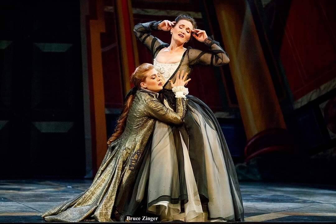  “Giunta’s Idamante was the real surprise and joy of the evening for me. She combined tremendous acting as the youthful ruler surprised by love (Idamante’s love is enlivening; his forlorn despair droops off the stage) and  her voice felt in moments o
