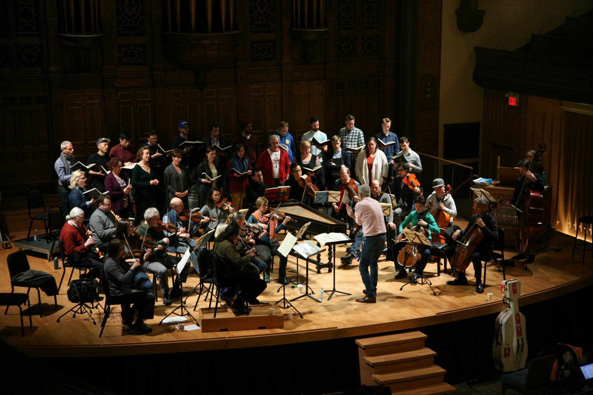  Taurins and Tafelmusik in rehearsal.  